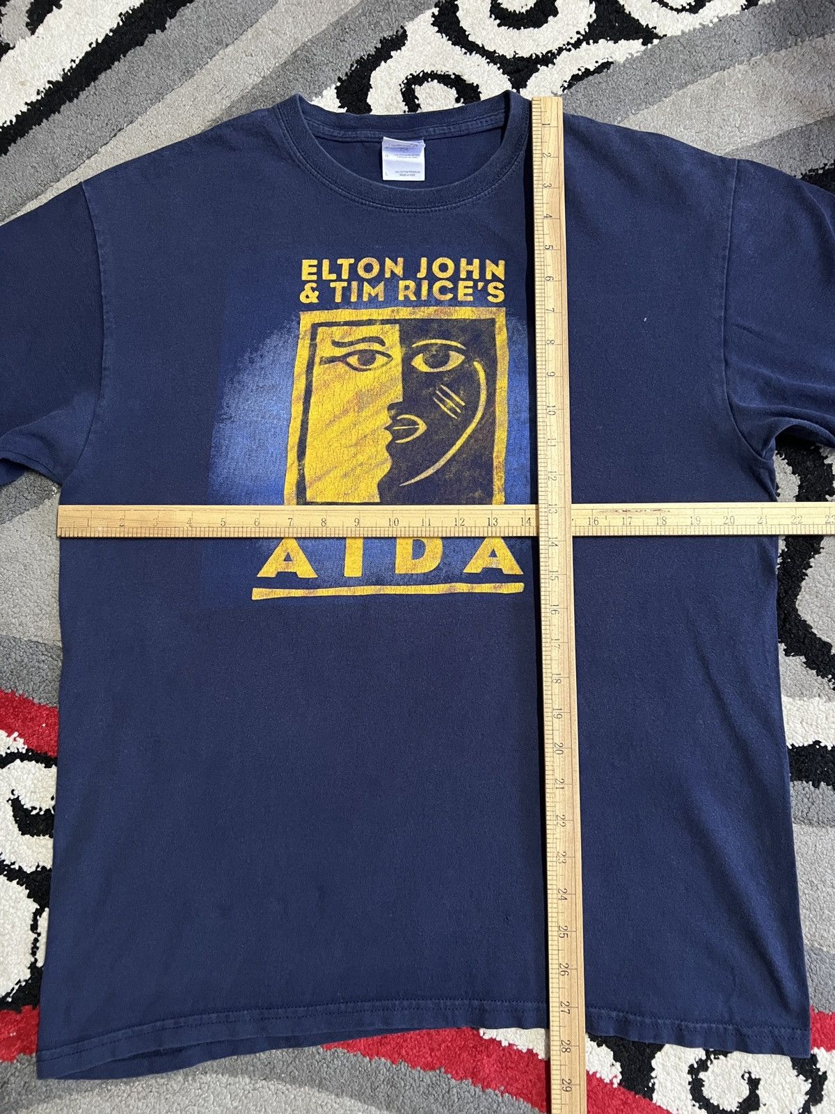 Vintage Elton John & Tim Rice’s AIDA Broadway Musical Tee Shirt Size US L / EU 52-54 / 3 - 10 Thumbnail