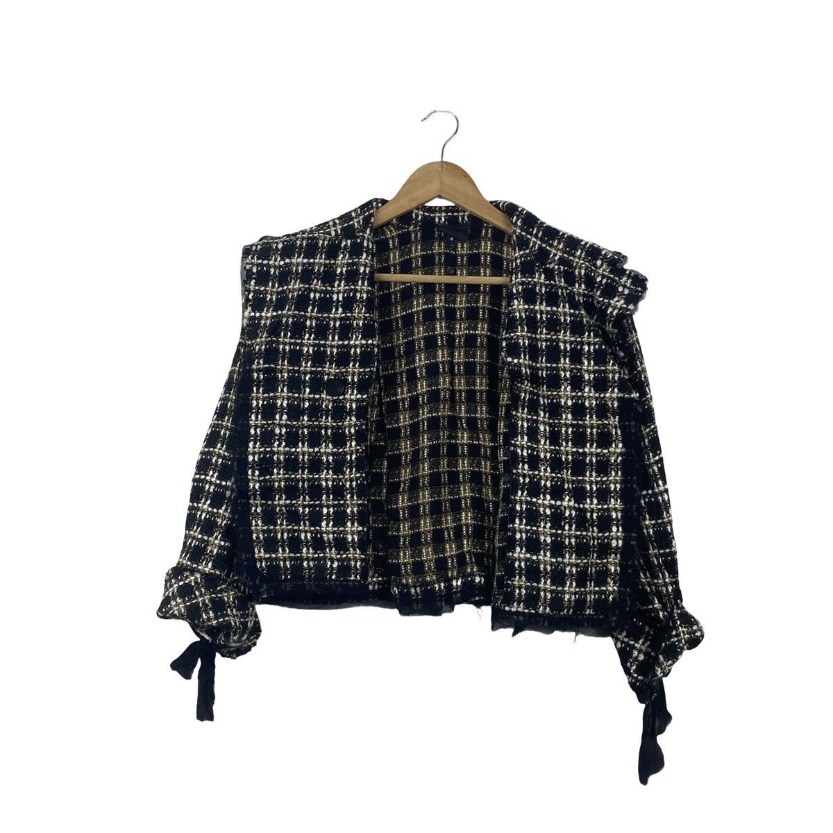 Vintage Vintage JOSEPHINE CHAUS Tweed Cropped Jacket Size S / US 4 / IT 40 - 8 Thumbnail