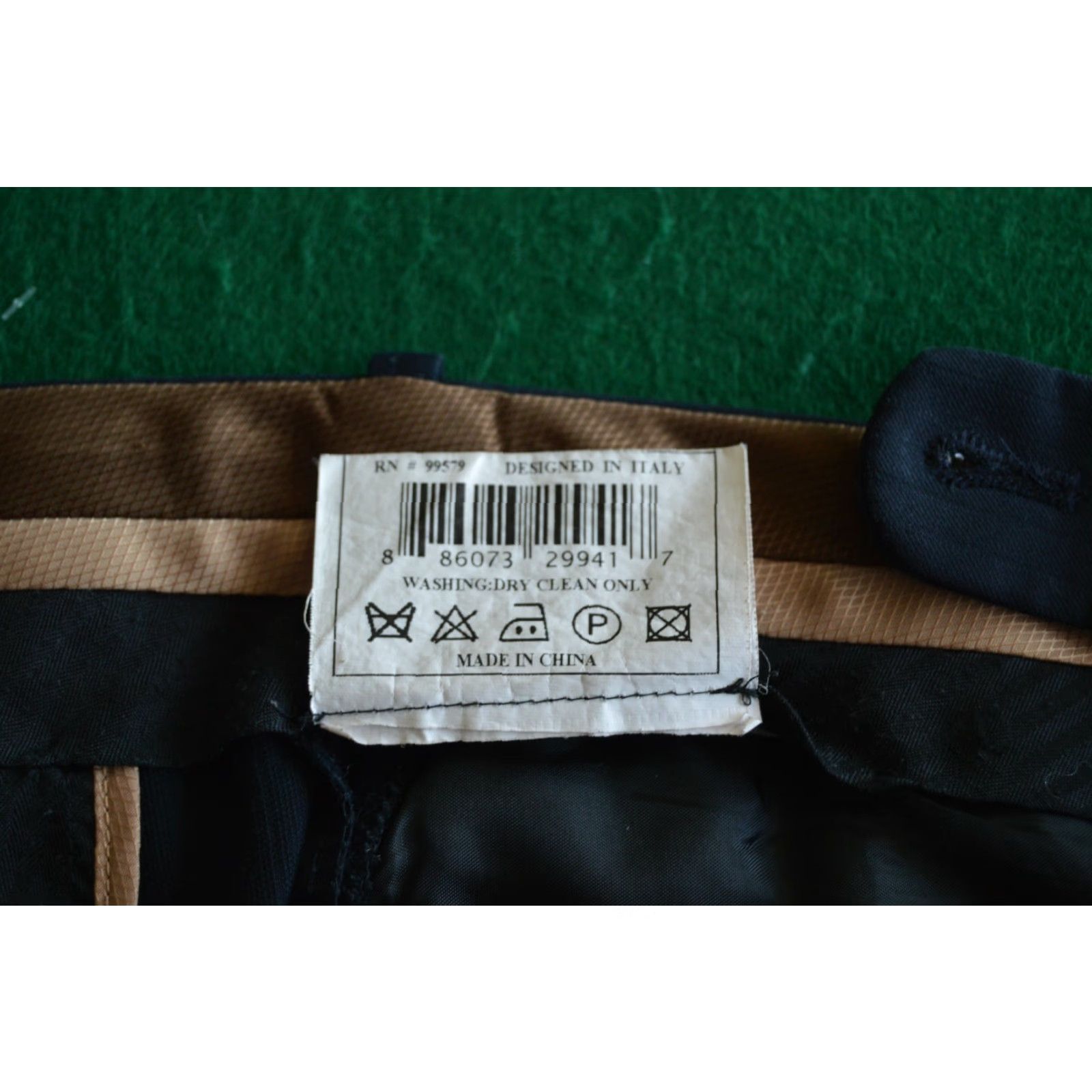 Vintage NAVY MENS DRESS PANTS FLAT FRONT SZ 36 / 29 Waist 65R Poly/Viscose Size US 36 / EU 52 - 5 Thumbnail