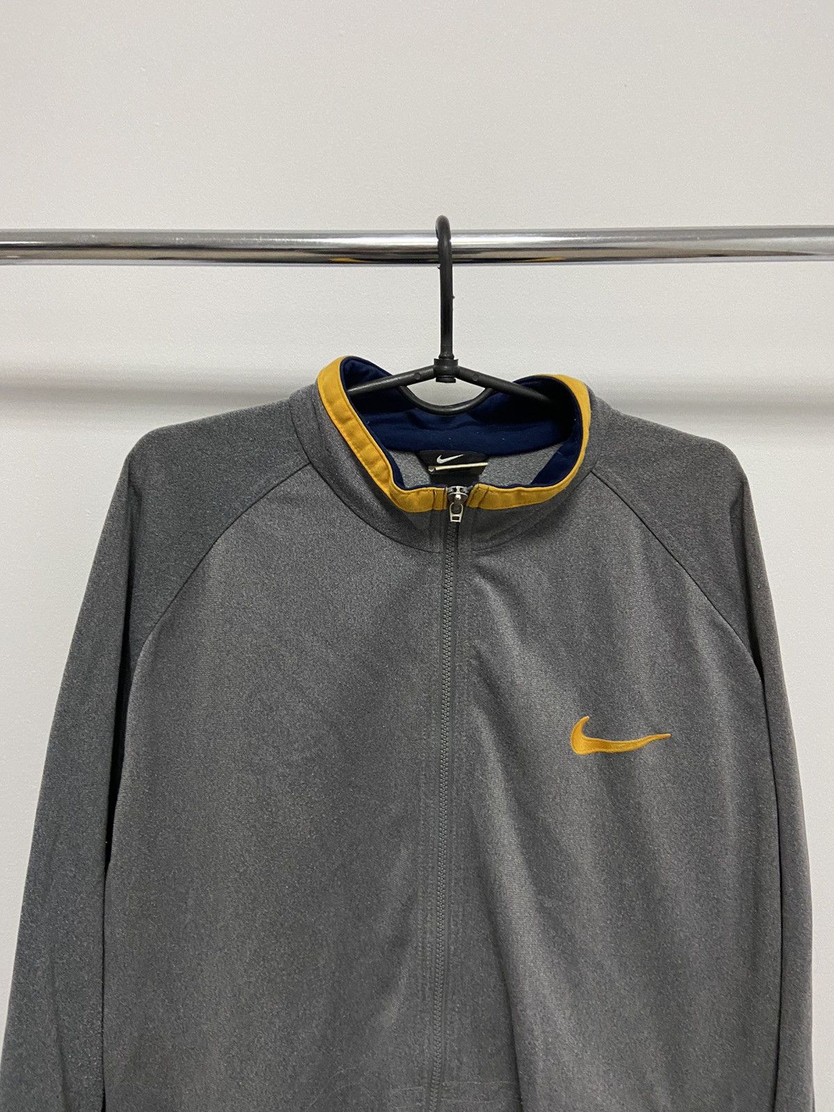 Nike × Vintage Nike Vintage Sweatshirt Windbreaker Big Swoosh Logo 90s Size US XL / EU 56 / 4 - 4 Thumbnail