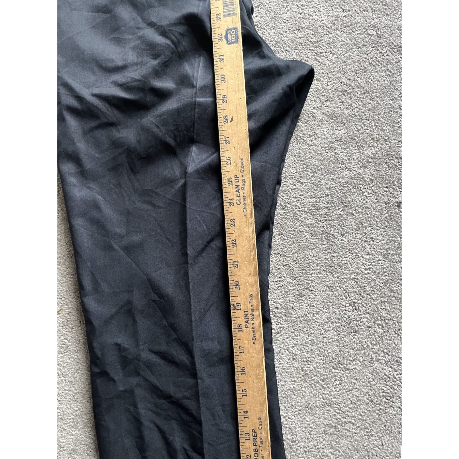 Perry Ellis Perry Ellis Portfolio Men’s Pants Slacks Flat Front Black 34x32 Modern Dress Pants Casual Workwear Slacks Mens Size US 34 / EU 50 - 6 Thumbnail