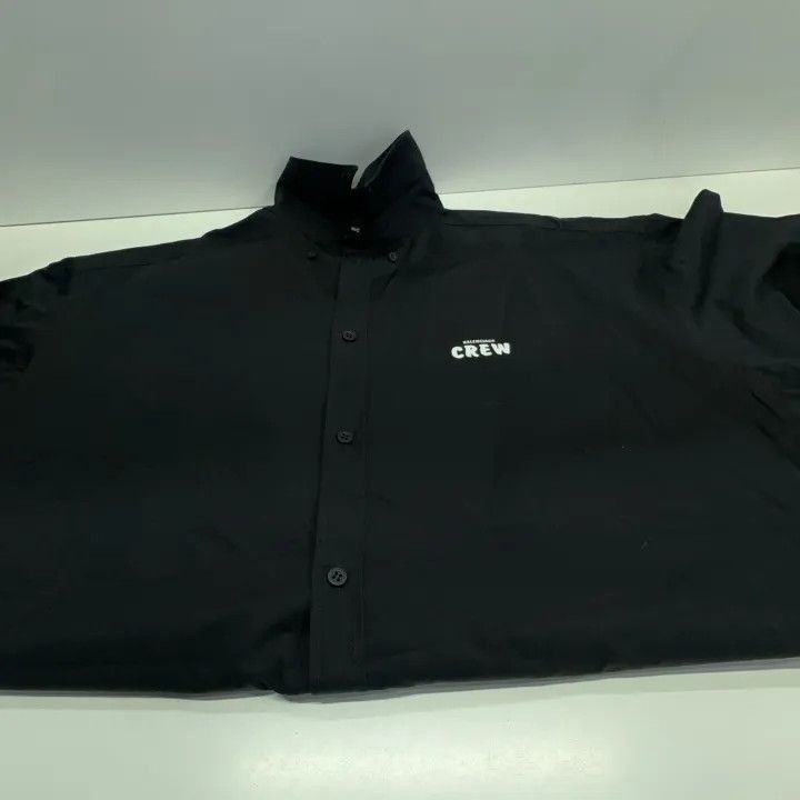 Balenciaga Balenciaga Balenciaga Black Short Sleeve ButtonUp Shirt -2 Size US M / EU 48-50 / 2 - 2 Thumbnail
