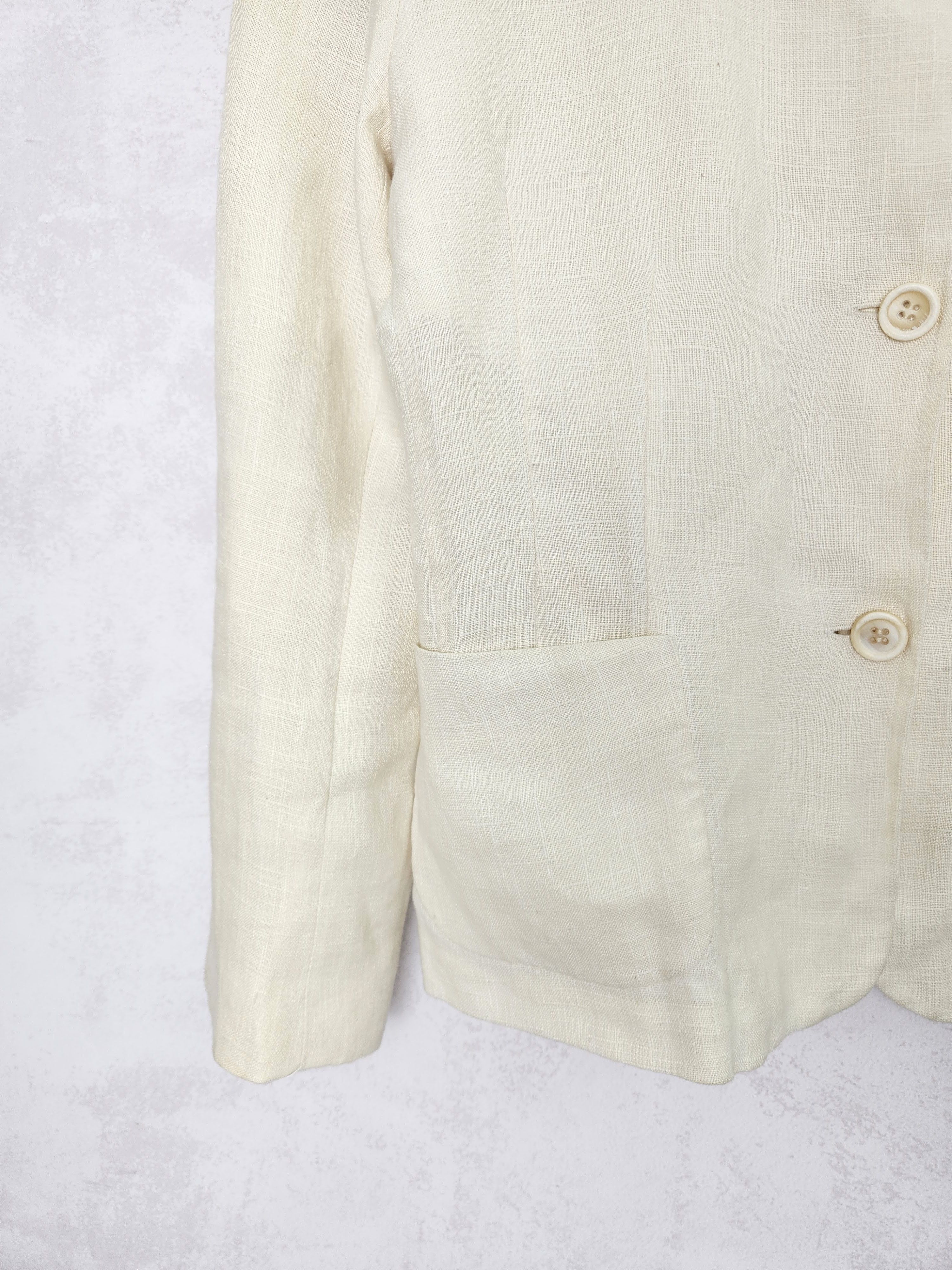 Jil Sander Jil Sander linen blazer buttons up beige size 36 Size XS / US 0-2 / IT 36-38 - 4 Thumbnail