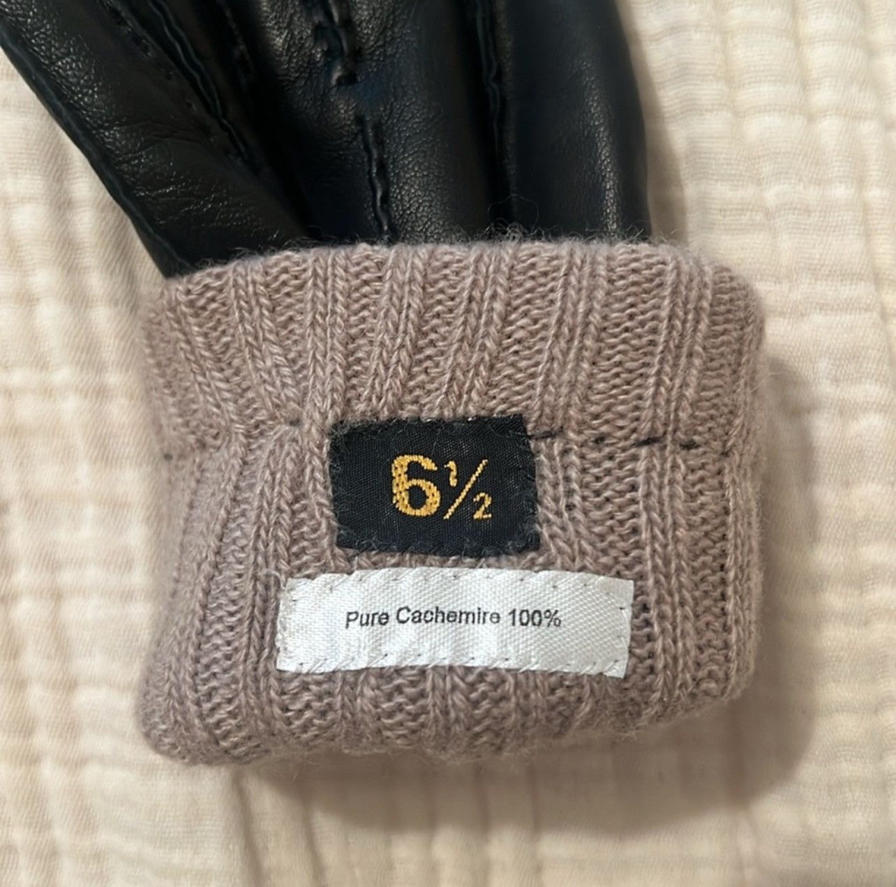 Hermes HERMES - Authentic Vintage Leather & Cashmere gloves Size ONE SIZE - 4 Thumbnail