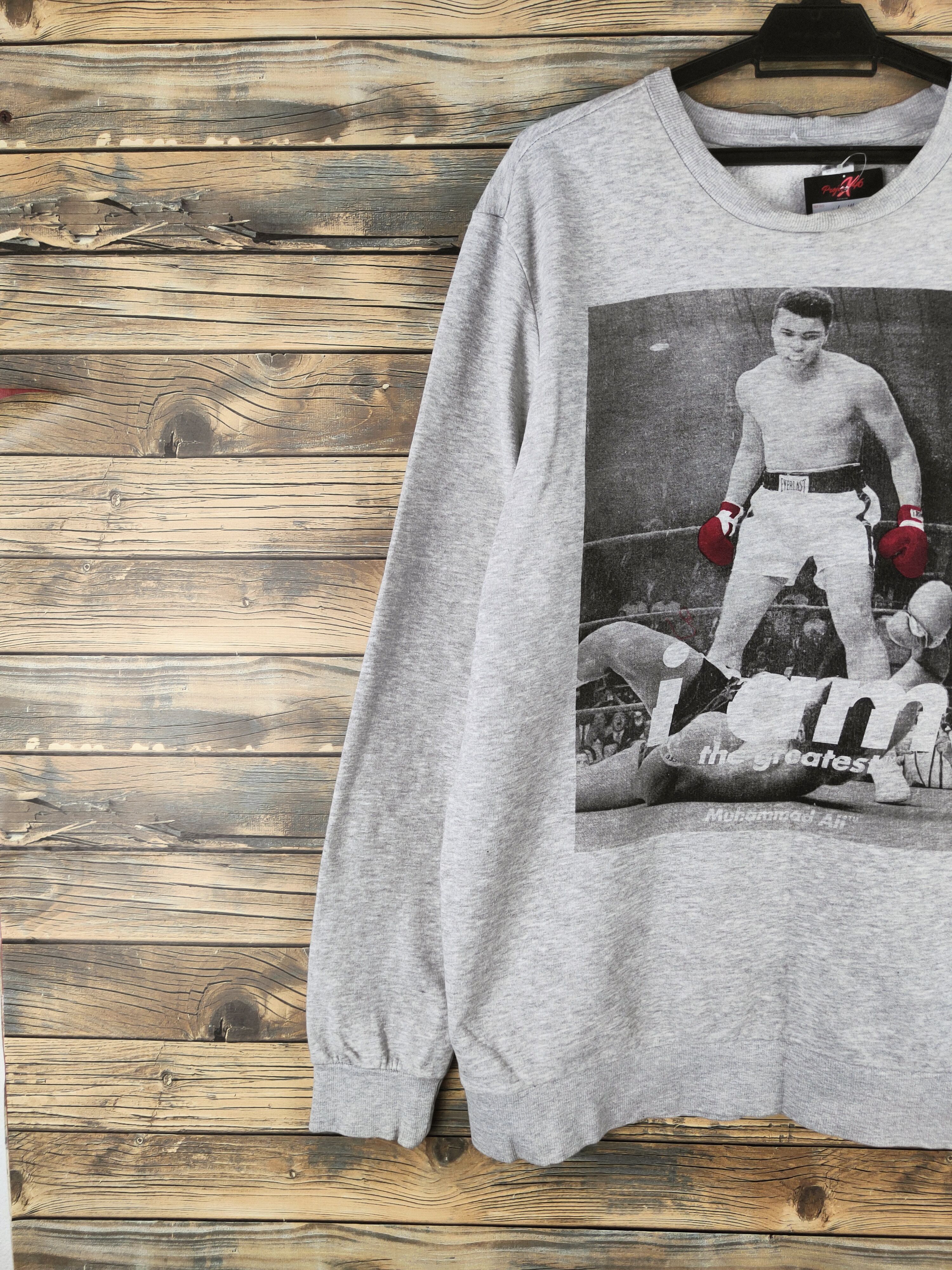 Japanese Brand DL H&M Gray Muhammad Ali Sweatshirts #46-114 Size US L / EU 52-54 / 3 - 4 Thumbnail