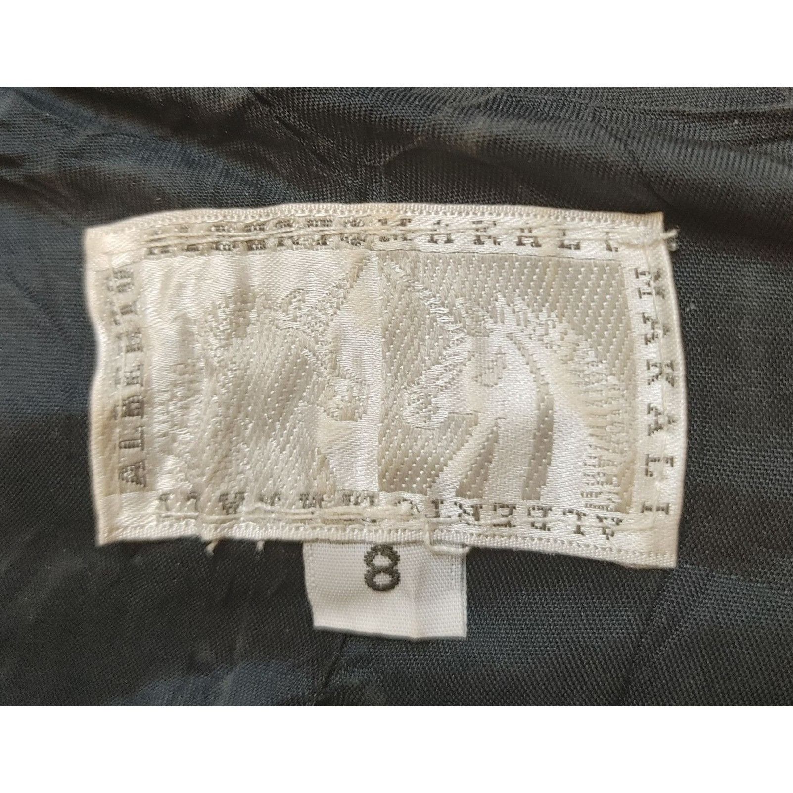 Other ALBERTO MAKALI Womens 8 Blue Tie Dye Crinkle Notched Collar Size M / US 6-8 / IT 42-44 - 3 Thumbnail