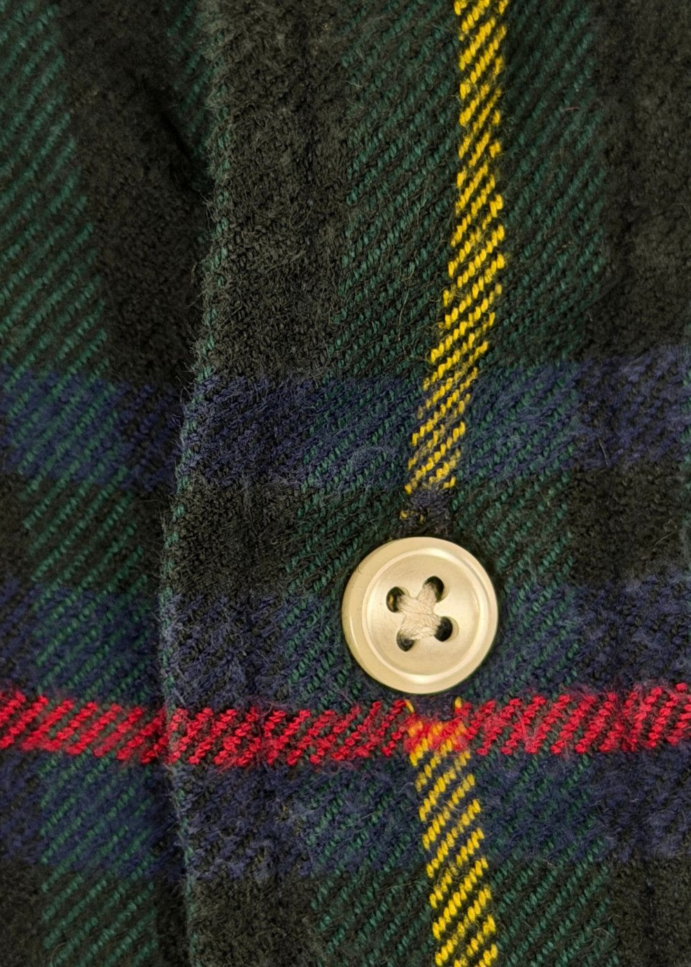 vtg RL Blake Black Watch Plaid Flannel Shirt Ivy Americana image 6