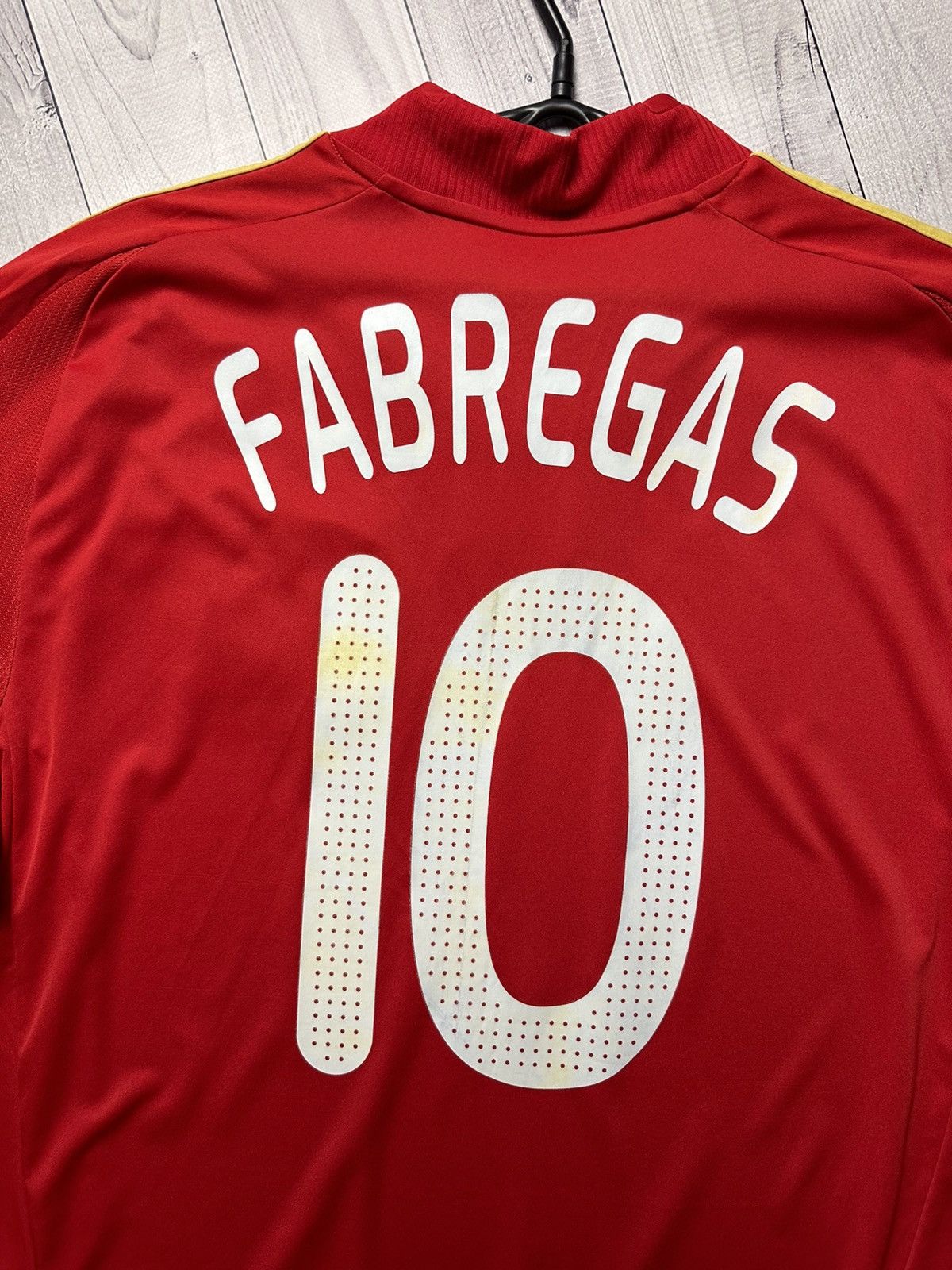 Adidas Vintage soccer jersey Spain Adidas 10 Fabregas size XL rare Size US XL / EU 56 / 4 - 8 Thumbnail