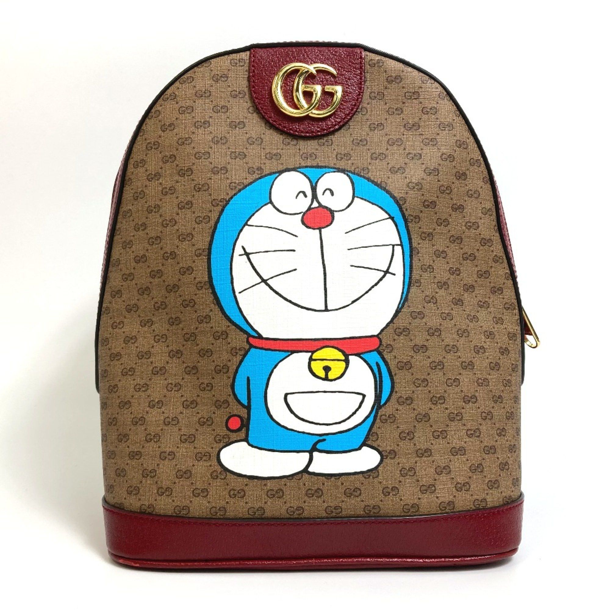 Gucci Gucci 647816 GG Supreme Backpack Backpack Beige x Red Size ONE SIZE - 1 Thumbnail