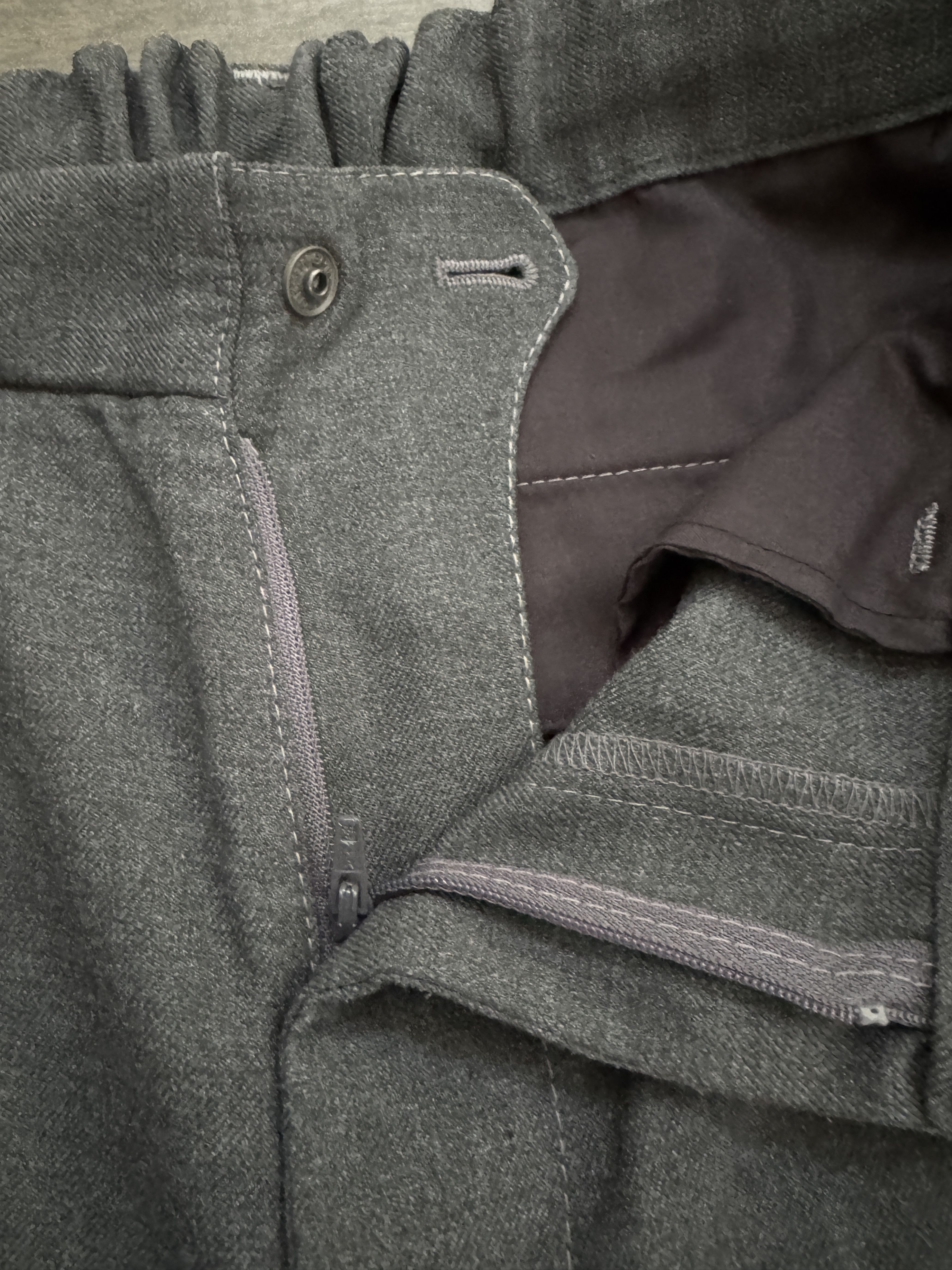 And Wander and wander Serge Tailored Tapered Pants Poly Rayon Gray Size US 32 / EU 48 - 5 Thumbnail