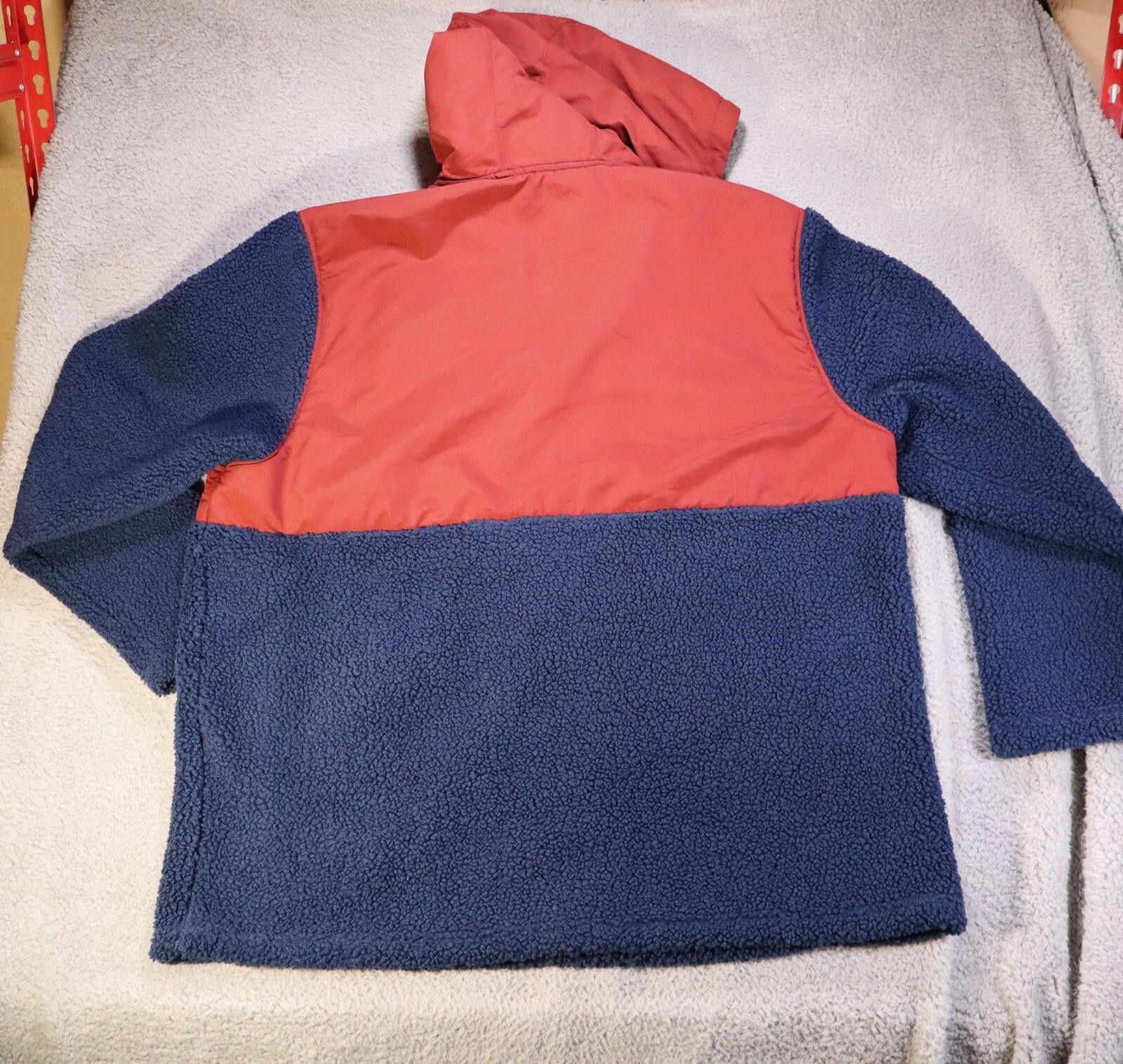 Hurley Hurley Men 2XL Obsidian Navy Red Half Zip Sherpa Hoodie Size US XXL / EU 58 / 5 - 7 Thumbnail