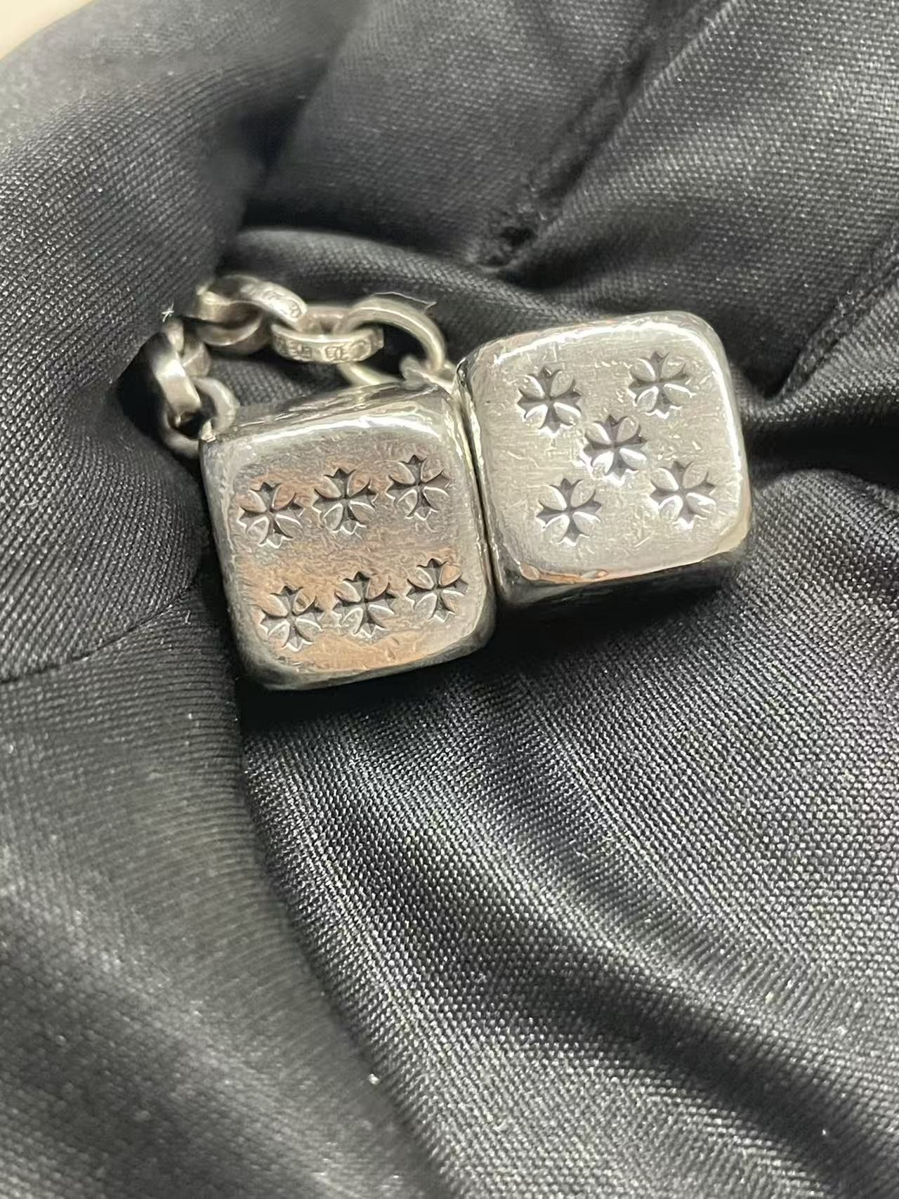 Chrome Hearts Chrome Hearts Silver Dice Keychain Size ONE SIZE - 5 Thumbnail