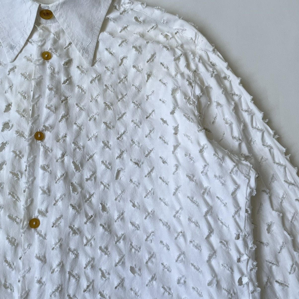 Vivienne Westwood S/S 1991 ‘Cut Slash & Pull’ White Cotton Shirt Size US S / EU 44-46 / 1 - 6 Thumbnail