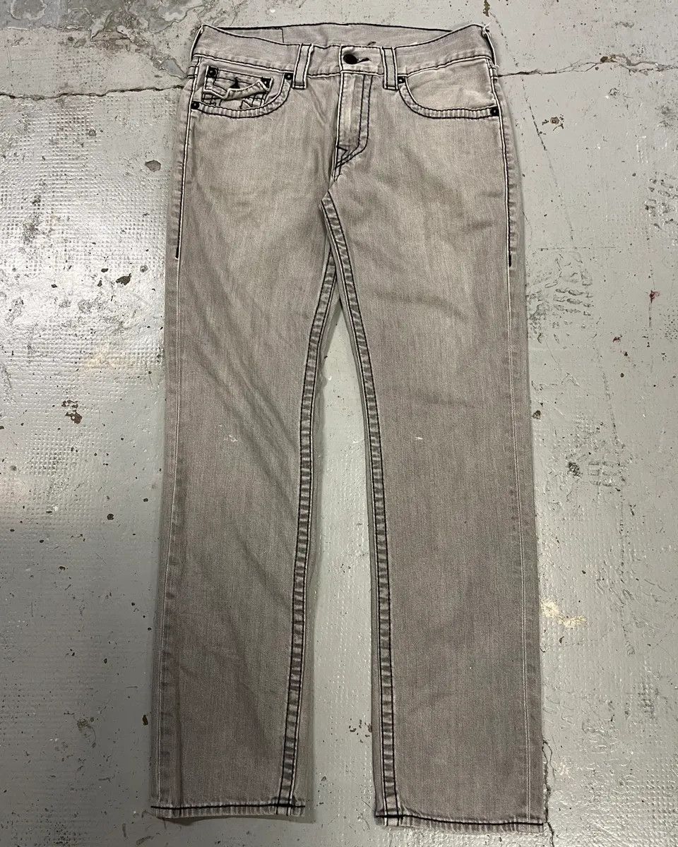 Vintage True Religion Grey Denim Jeans Size US 32 / EU 48 - 6 Thumbnail