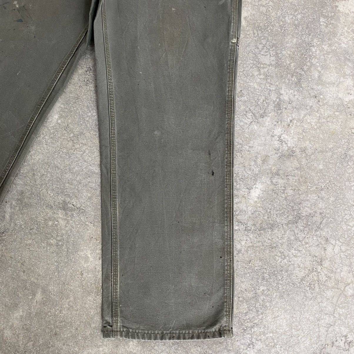 Carhartt Vintage Carhartt Moss Green Carpenter Workwear Pants Size US 34 / EU 50 - 8 Thumbnail