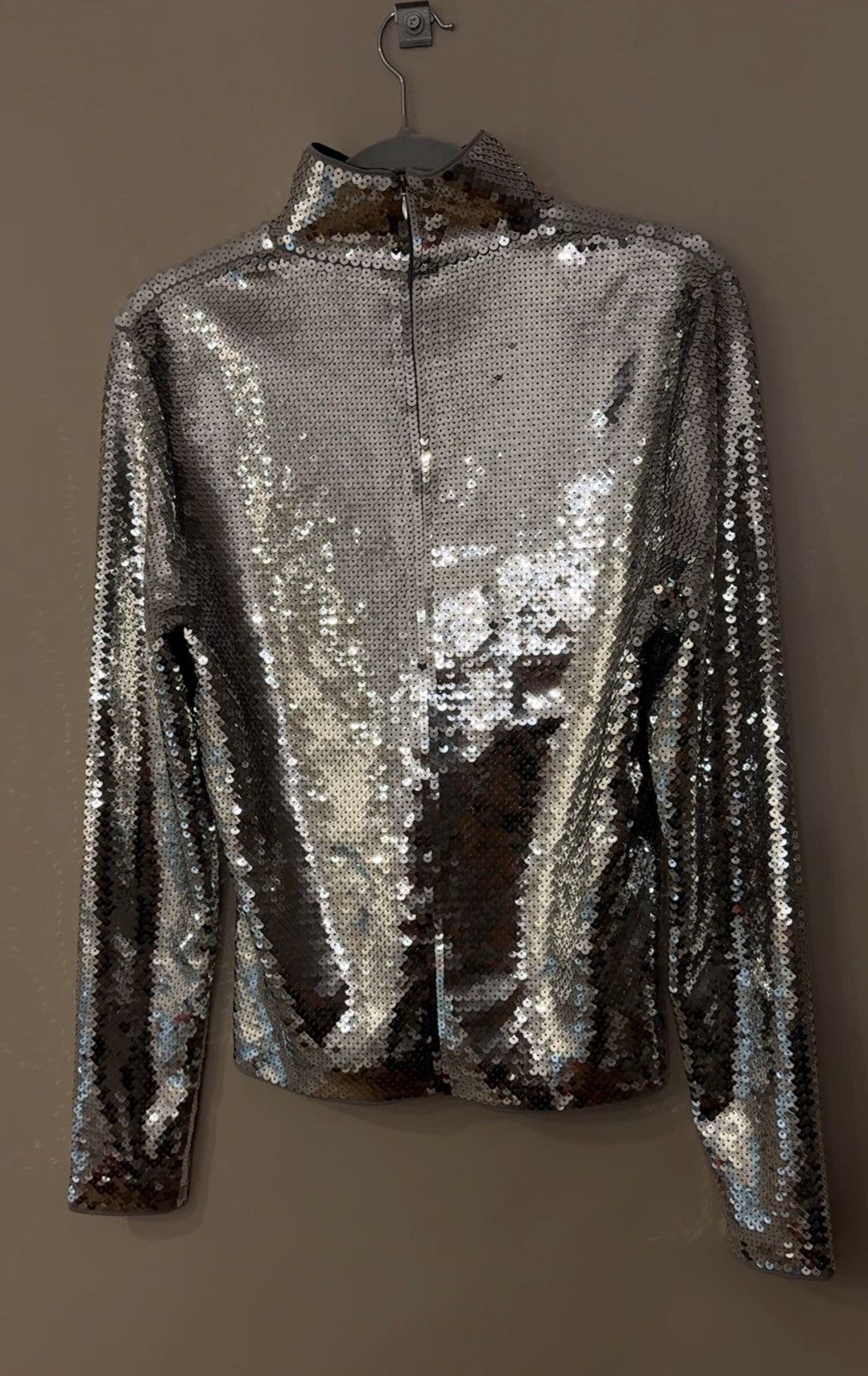 Designer GRAIL !!! H&M x Rabanne silver zip 1/4 very rare Size US M / EU 48-50 / 2 - 7 Thumbnail