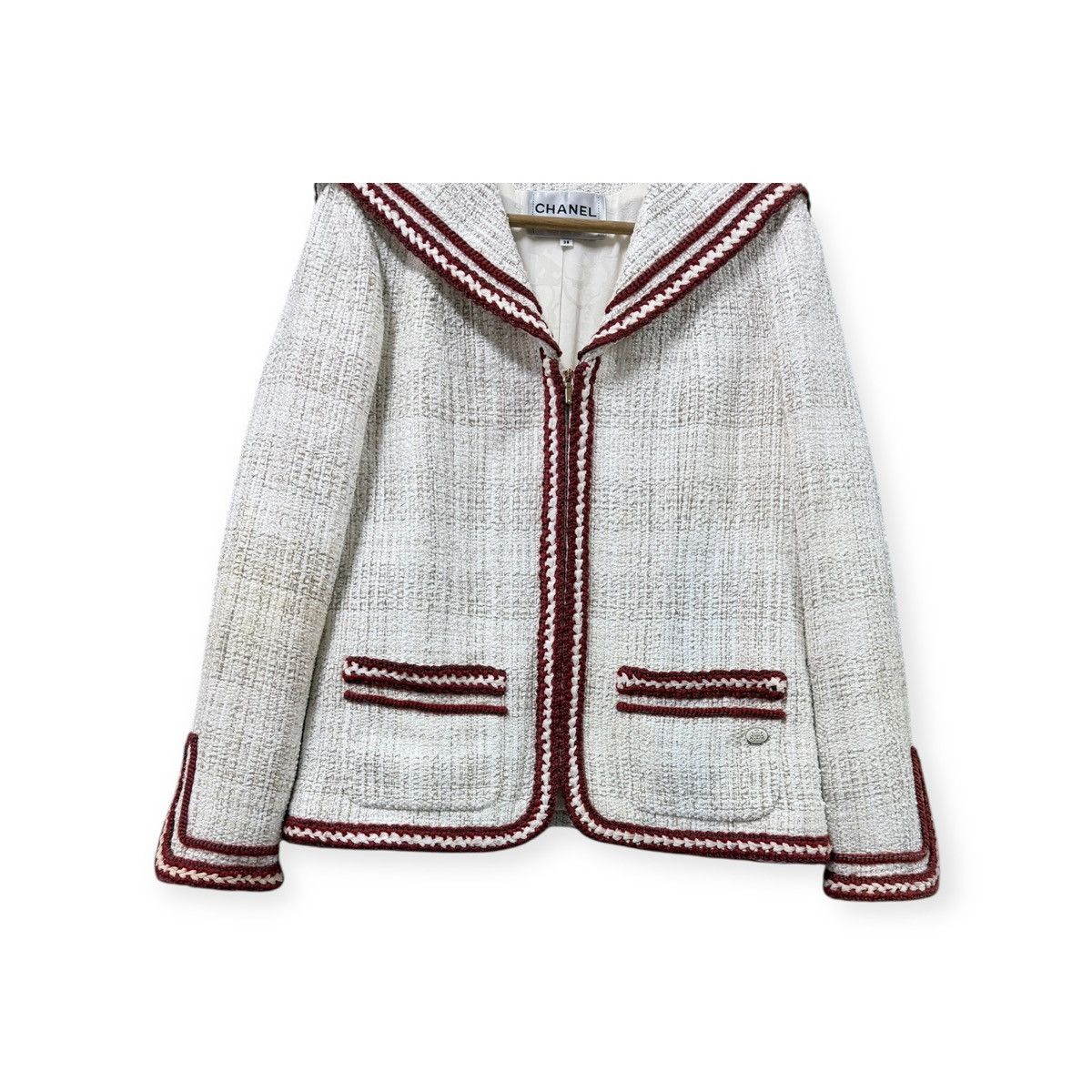 Chanel Authentic❤️Chanel Iconic Paris/Hamburg Maritime Tweed Jacket Size S / US 4 / IT 40 - 8 Thumbnail