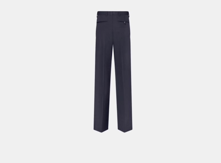Dior o1w1db11225 443C13 Flared Pant in Navy Blue Size US 36 / EU 52 - 2 Thumbnail