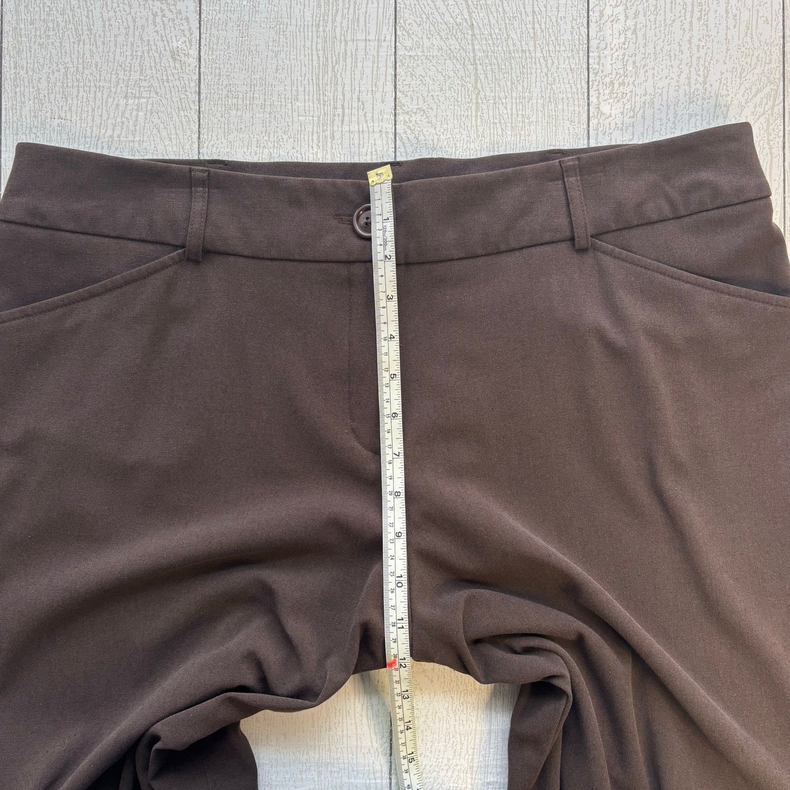 Other Dressbarn Brown Capri Pants Size 16W Size 38" / US 16 / IT 52 - 4 Thumbnail