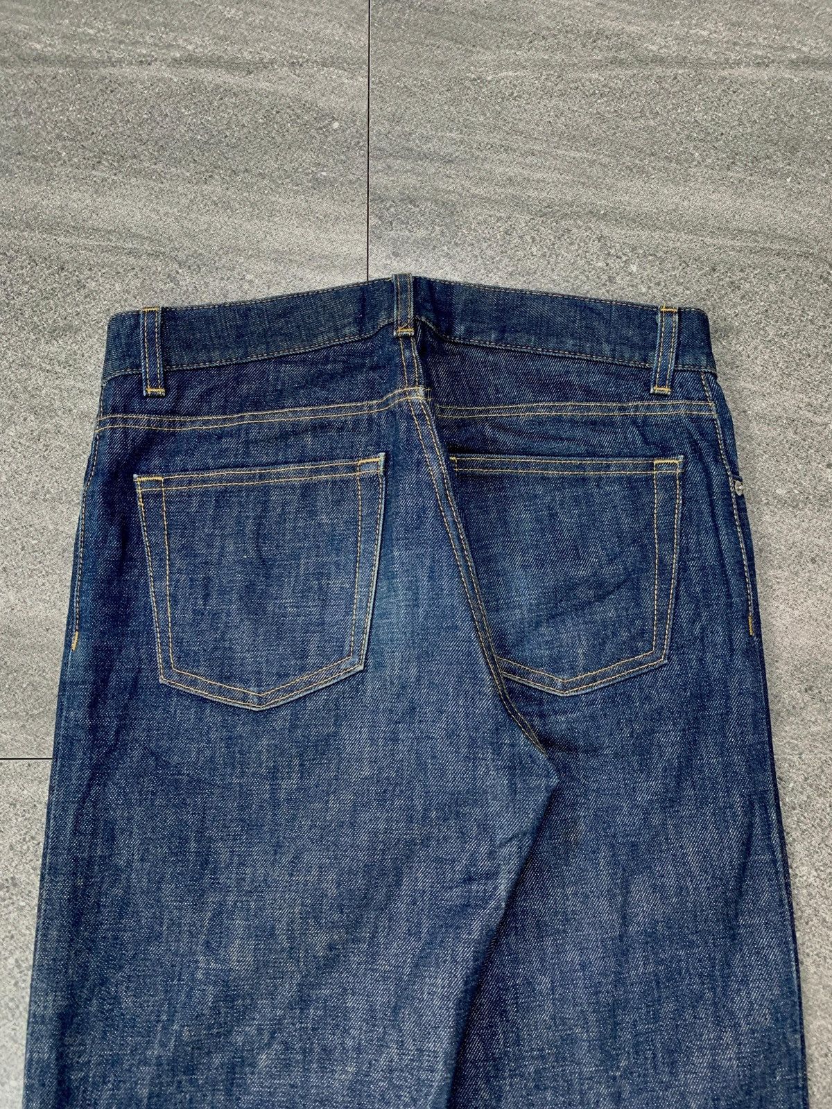 Helmut Lang FREE TAX! 2000s Indigo Classic Cut Raw Denim Jeans Size US 30 / EU 46 - 5 Thumbnail