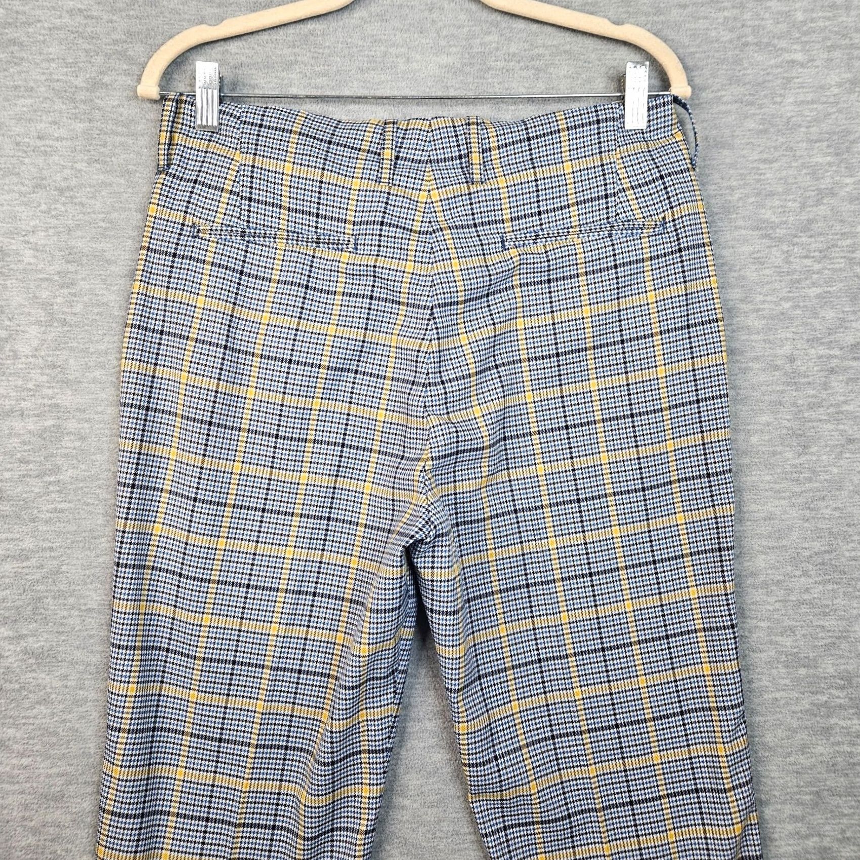 CLOSED Closed Bertha Plaid Cropped Pants Size 27 Black - Women's Casual Cropped Fit Polyester Blend 27"" Regular Size 27" / US 4 / IT 40 - 4 Thumbnail