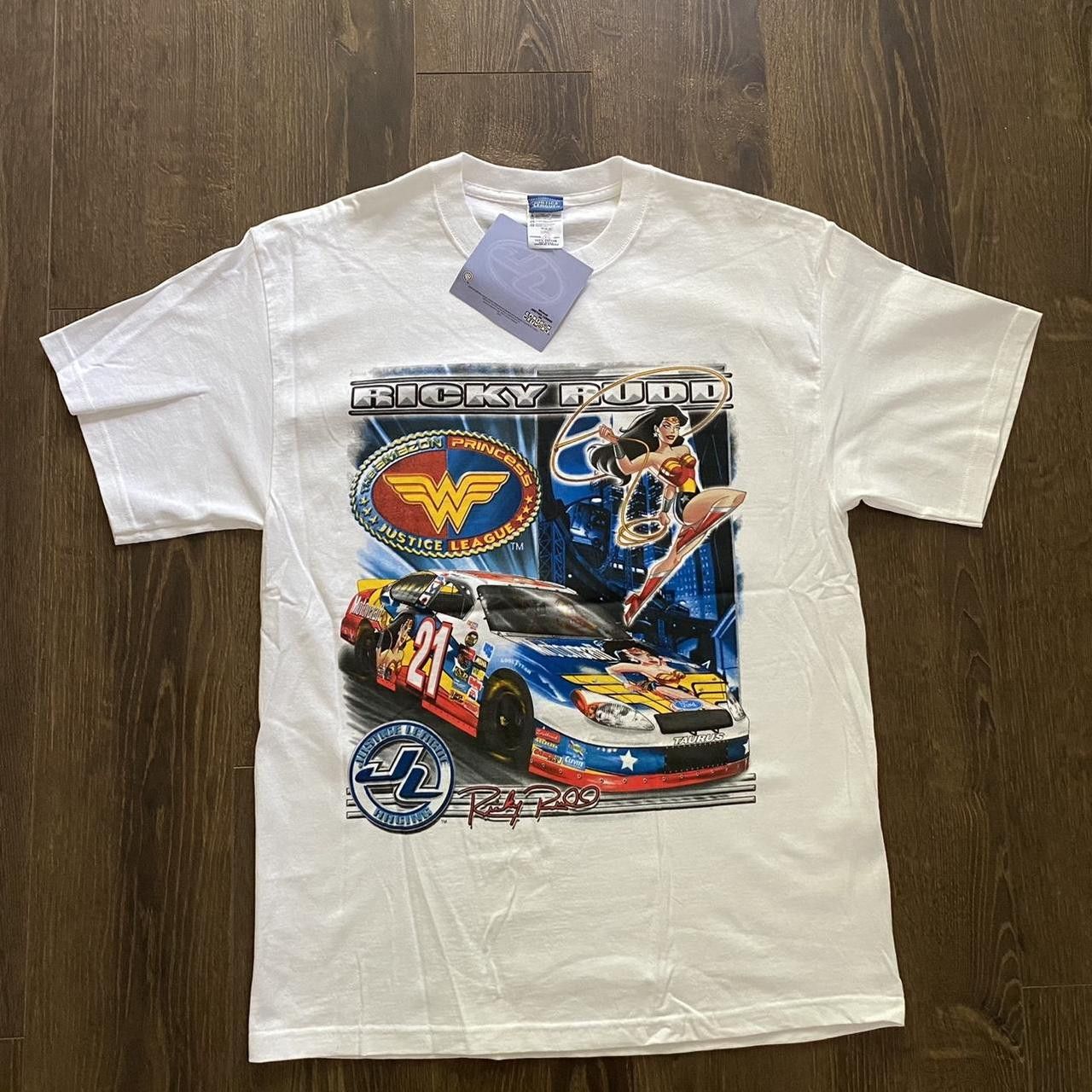 Wonder women deadstock cartoon network sick nascar tee