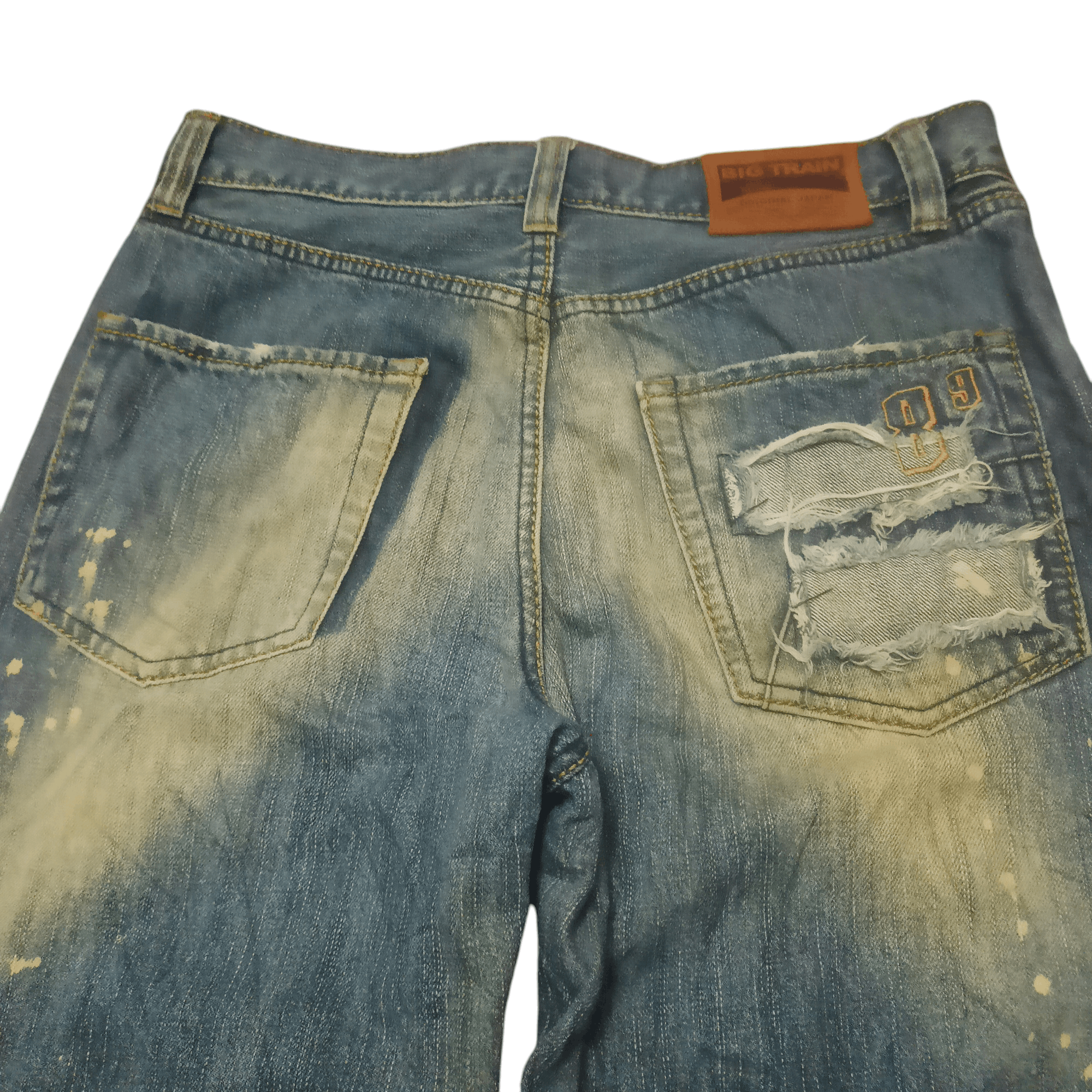 Who Decides War Big train Patchwork Distressed Jeans Painted Splash Design Size US 32 / EU 48 - 13 Thumbnail
