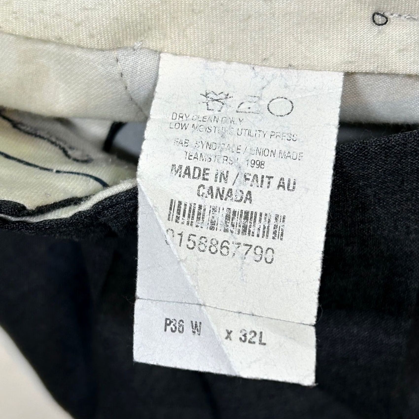 Ralph Lauren Lauren Ralph Lauren Mens Dress Pants Gray Wool Pleated 36x32 Super 100s Size US 36 / EU 52 - 7 Thumbnail
