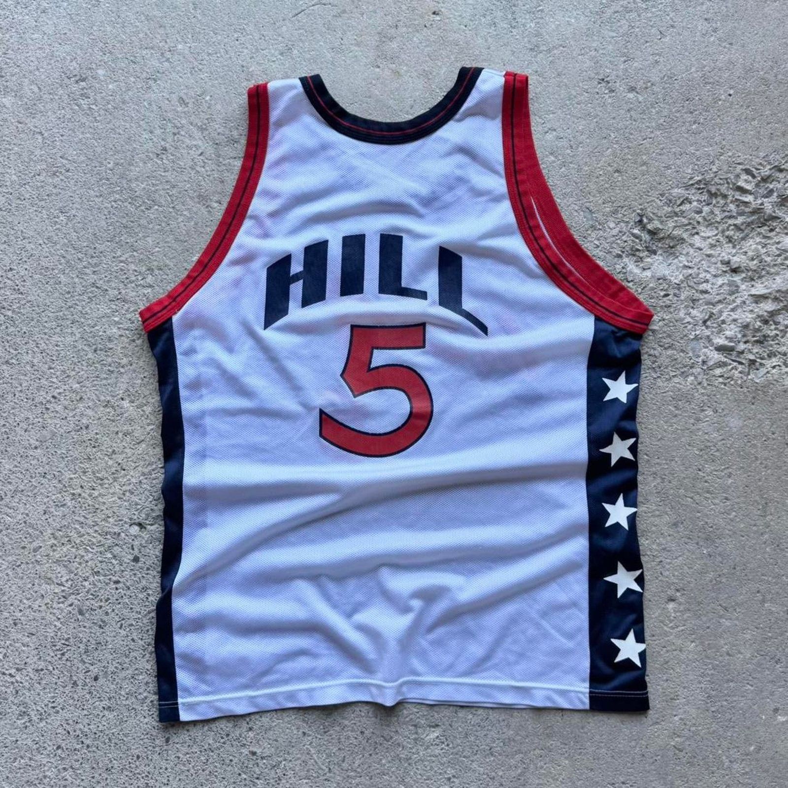 Champion 90s Team USA Grant Hill 5 Olympics Basketball Jersey Size US M / EU 48-50 / 2 - 3 Thumbnail