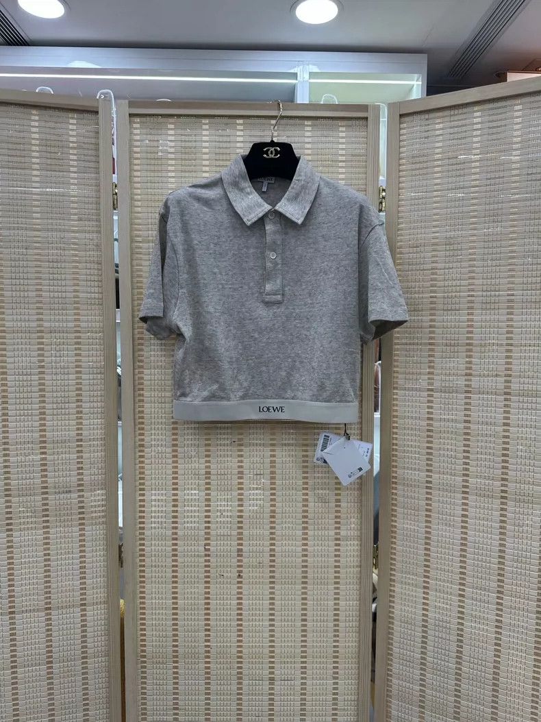 Loewe LOEWE Gray polo short jacket Size L / US 10 / IT 46 - 1 Thumbnail