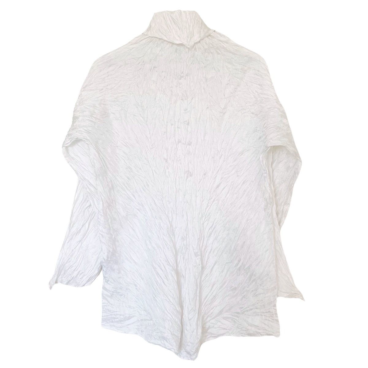 Issey Miyake Issey Miyake 90s White Whipped Pleat Top Size ONE SIZE - 4 Thumbnail