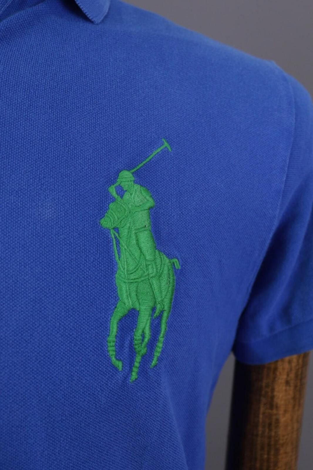 Polo Ralph Lauren Polo Ralph Lauren Blue Big Pony #3 Fit Polo Shirt Size M Size US M / EU 48-50 / 2 - 2 Thumbnail