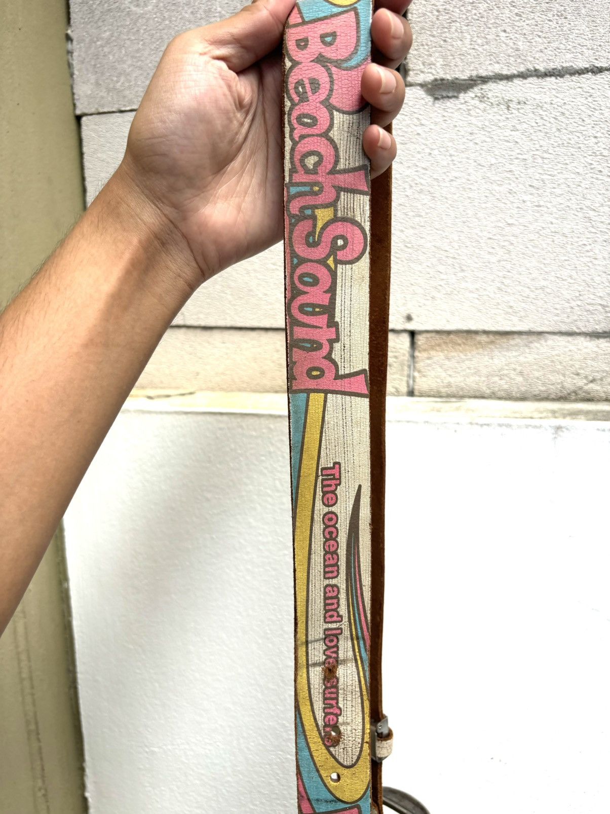 Japanese Brand Vintage Beach Sound Surf Belt (size 35-38 ) Size ONE SIZE - 8 Thumbnail