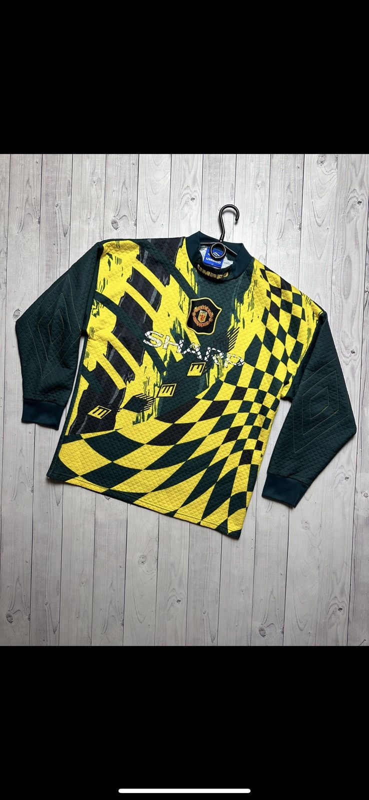 Umbro Vintage Goalkeeper Manchester United soccer jersey rare M Size US M / EU 48-50 / 2 - 1 Thumbnail
