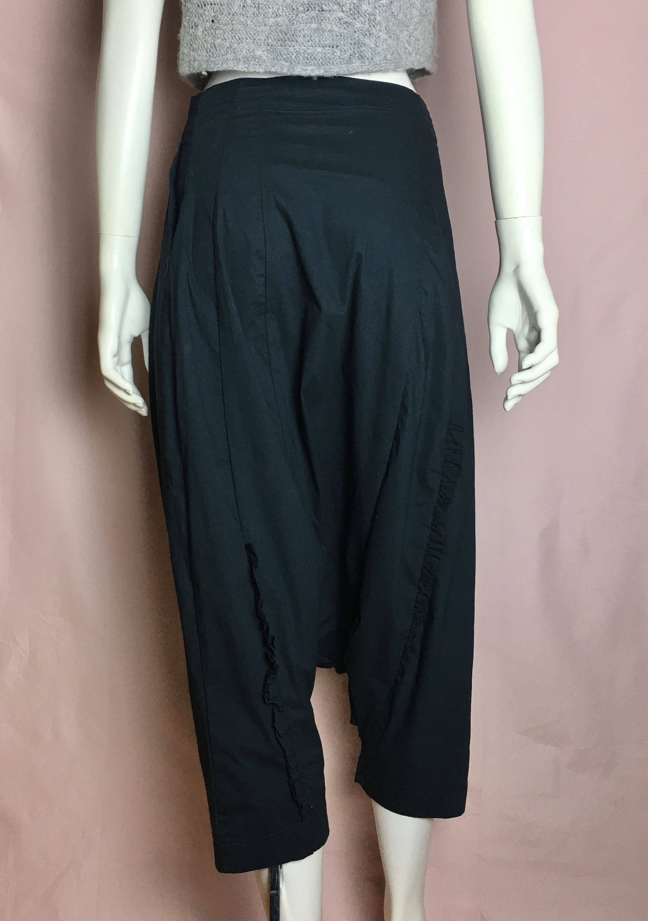 Rundholz Rundholz Black Label Drop Crotch Navy Avant-garde Pants Sz S Size 26" / US 2 / IT 38 - 2 Thumbnail