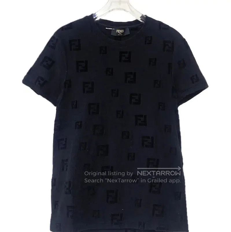Fendi Fendi Black Cotton Short Sleeve T-Shirt . Size US XS / EU 42 / 0 - 1 Thumbnail