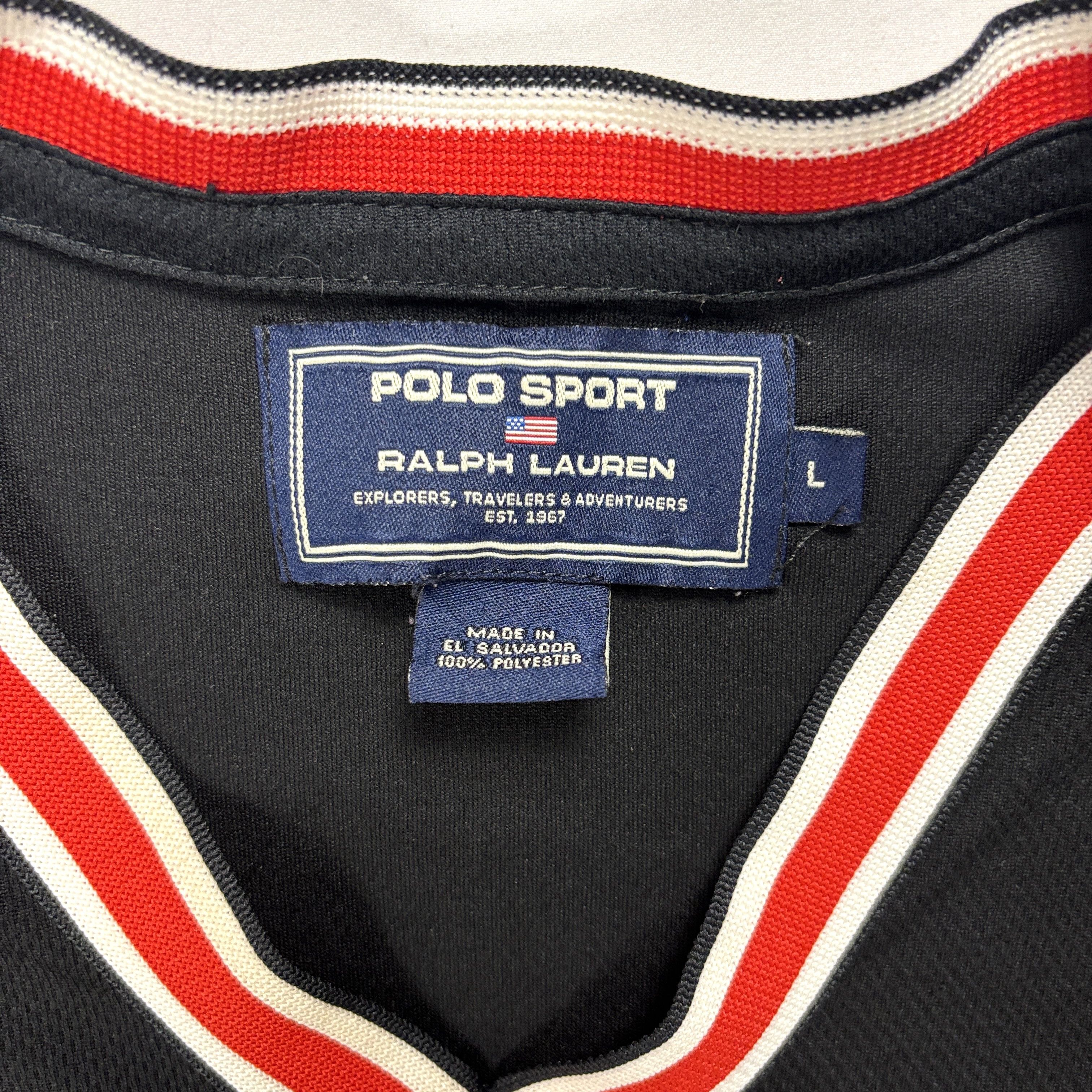 Polo Ralph Lauren Vintage Polo Sport Ralph Lauren Mens V Neck Shirt Sz L Flag Size US L / EU 52-54 / 3 - 3 Thumbnail