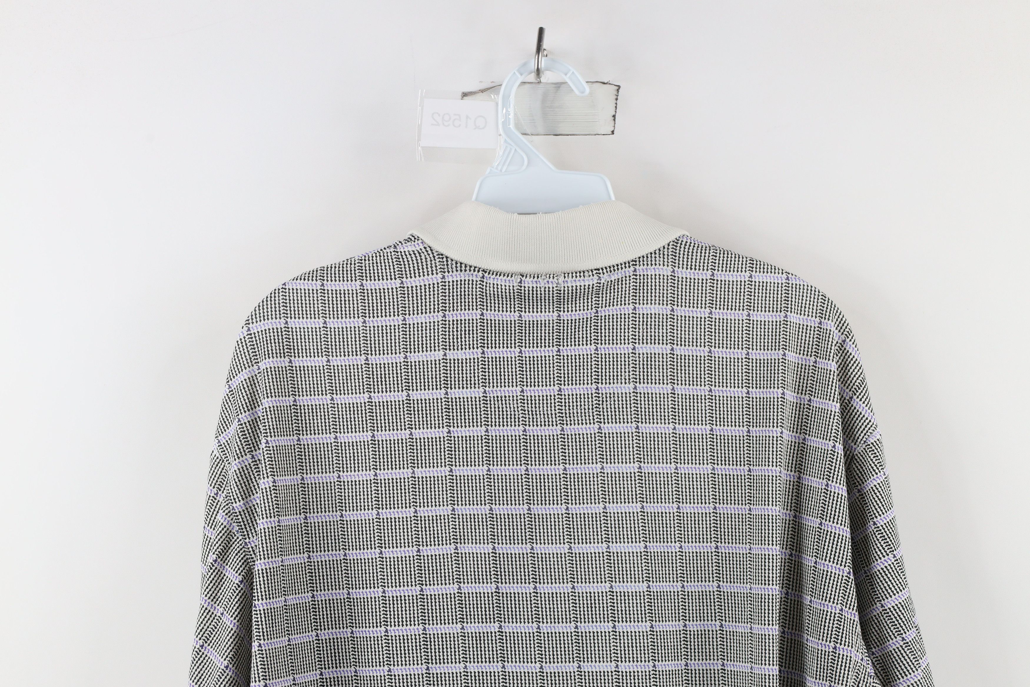 Vintage Vintage 90s Streetwear Houndstooth Checkered Golf Polo Shirt Size US M / EU 48-50 / 2 - 13 Thumbnail