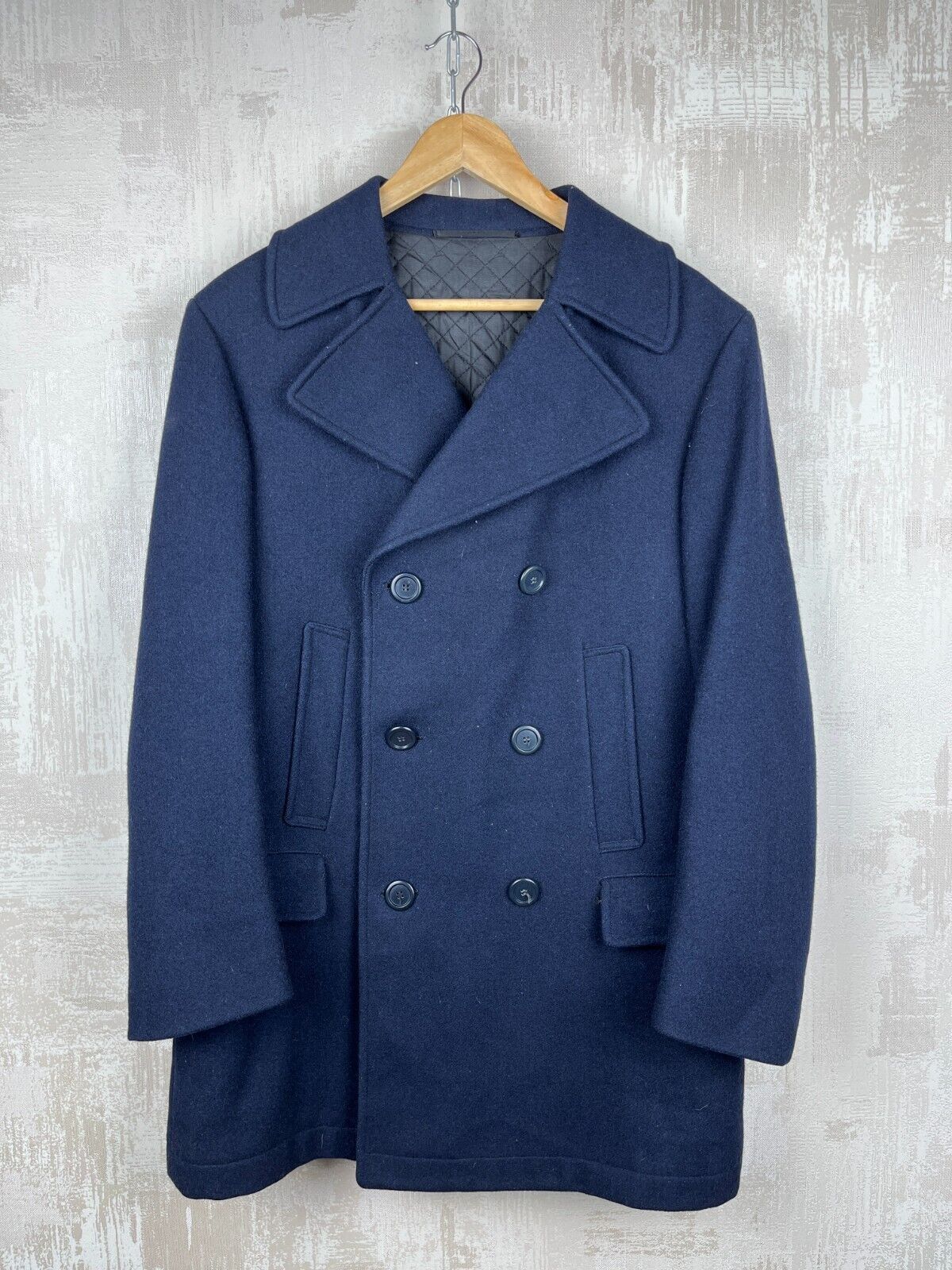 Vintage 90s Kuusinen Blackburn Wool England Peacoat Double-Breasted Size US M / EU 48-50 / 2 - 2 Thumbnail