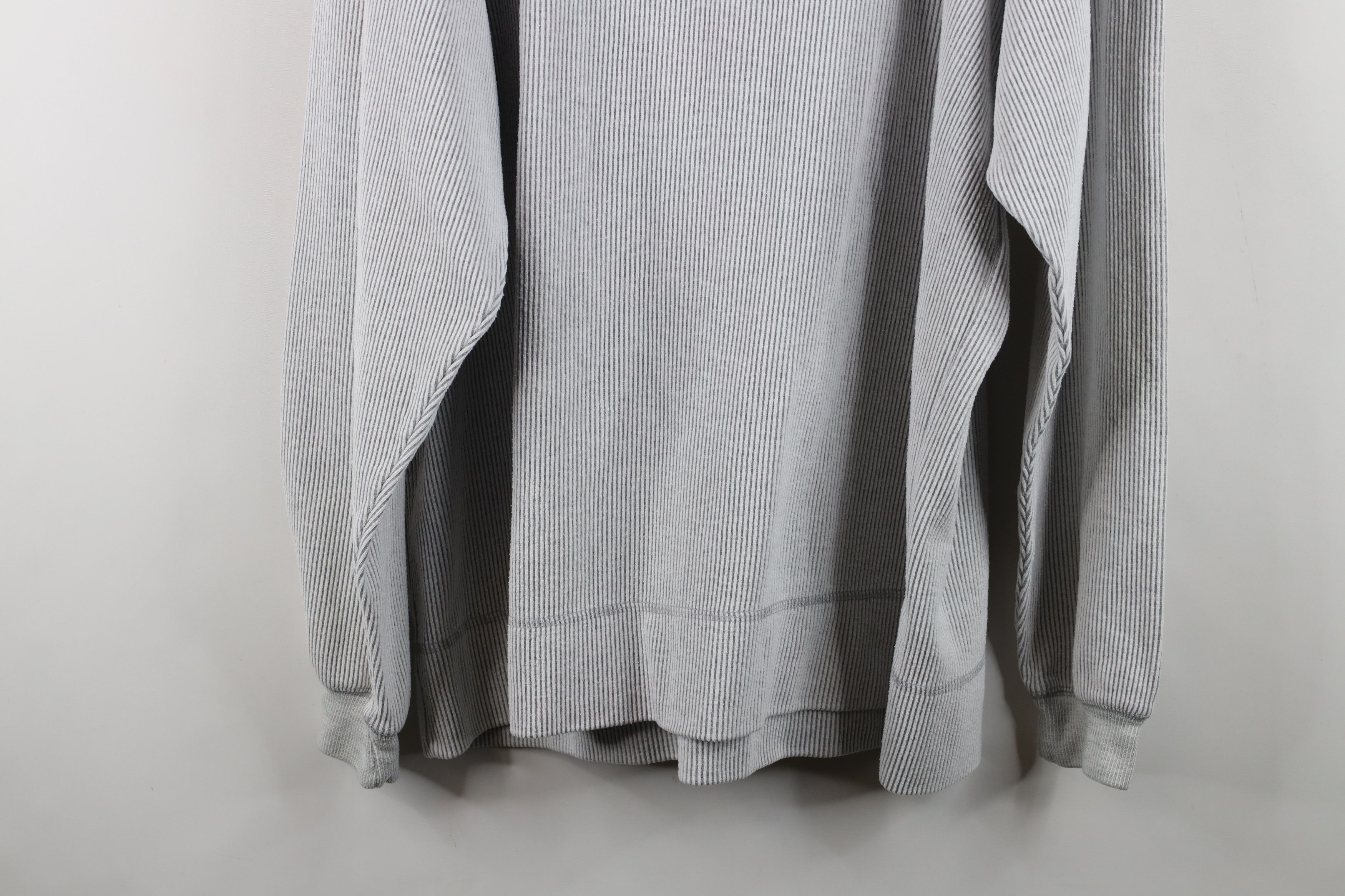Vintage Vintage 90s State University Ribbed Knit Sweatshirt Gray Size US L / EU 52-54 / 3 - 10 Thumbnail
