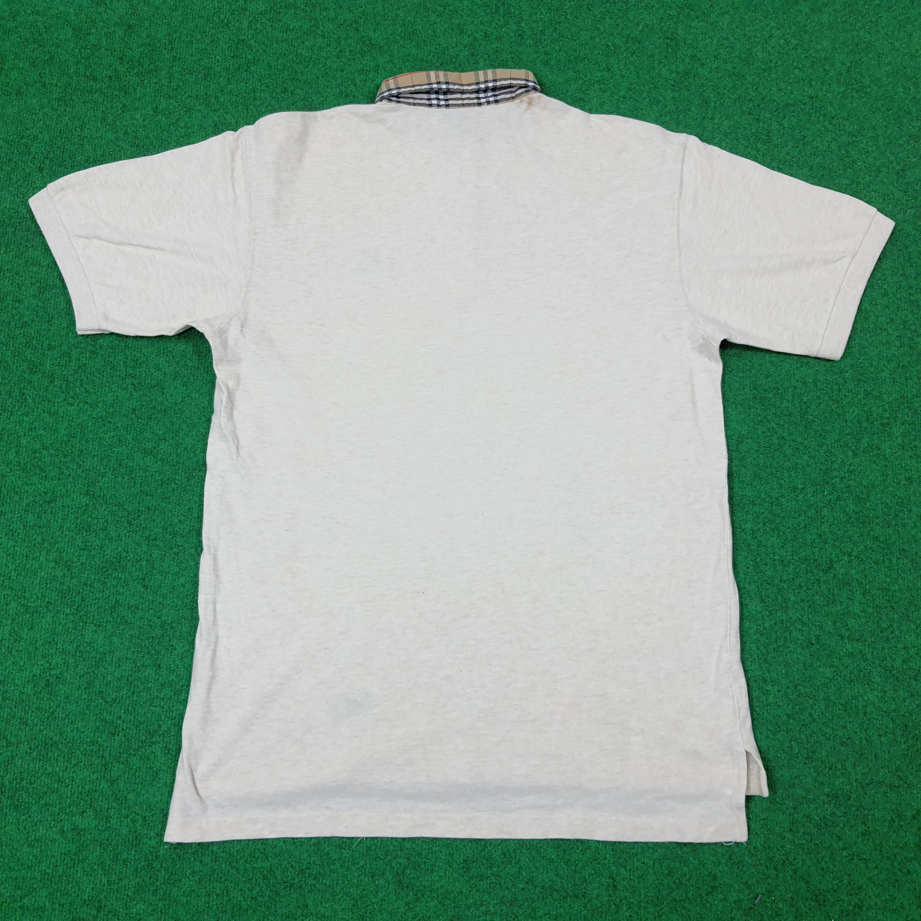 Burberry × Vintage Vintage Burberry Nova Check Designer Polo Shirt C219N74 Size US L / EU 52-54 / 3 - 3 Thumbnail