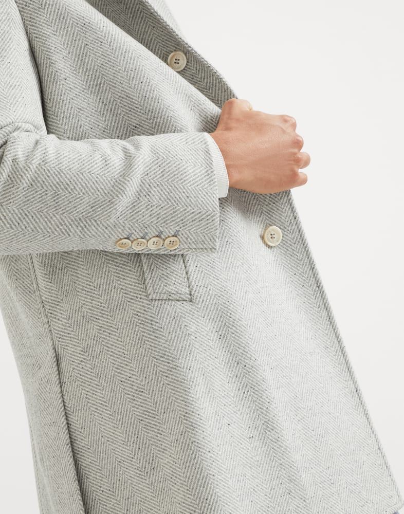 Brunello Cucinelli o1w1db10925 Overcoat in Grey Size US S / EU 44-46 / 1 - 4 Thumbnail