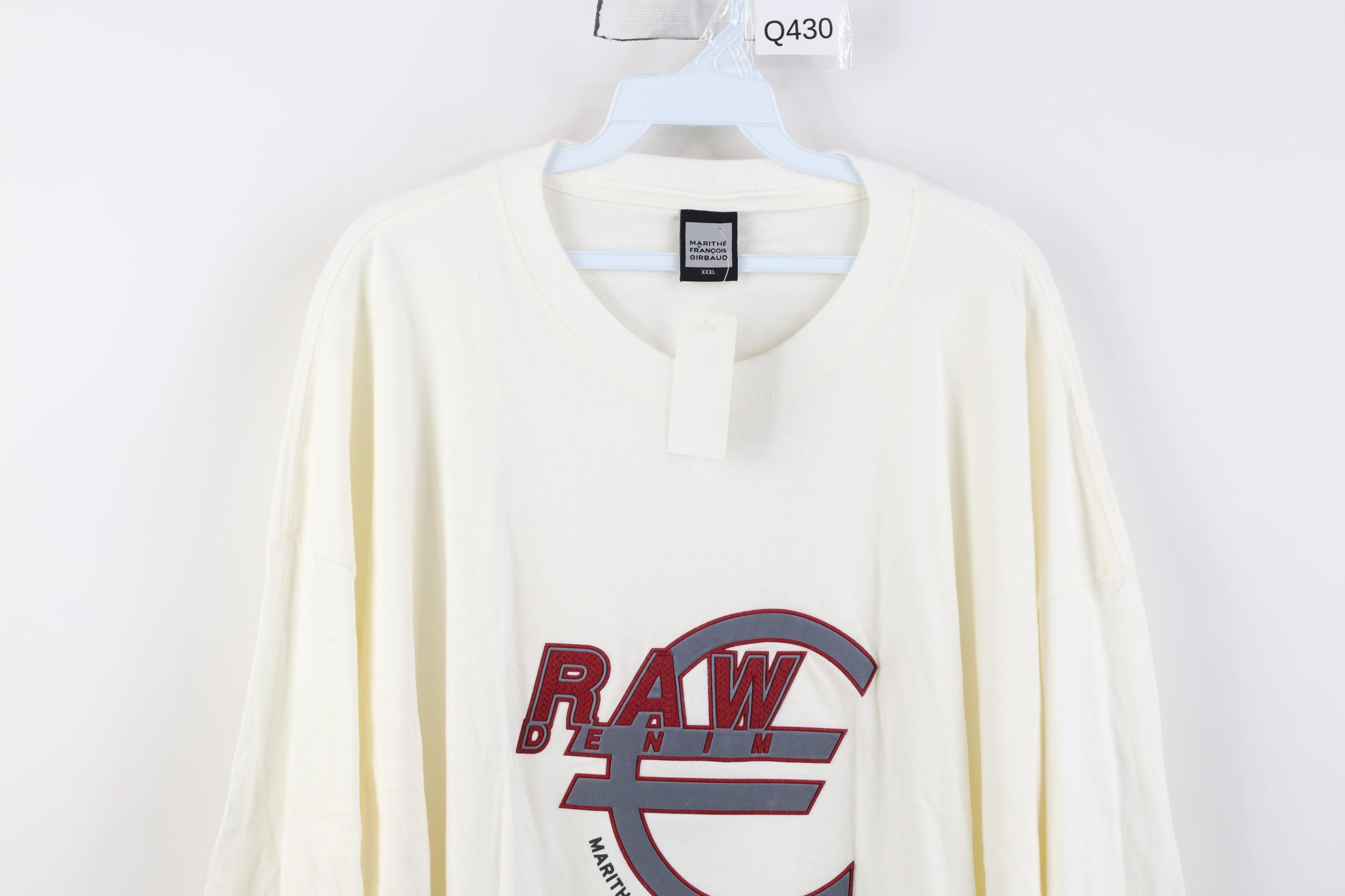 Marithe + Francois Girbaud Deadstock Vintage 90s Marithe Francois Girbaud Raw T-Shirt Size US XXL / EU 58 / 5 - 2 Thumbnail