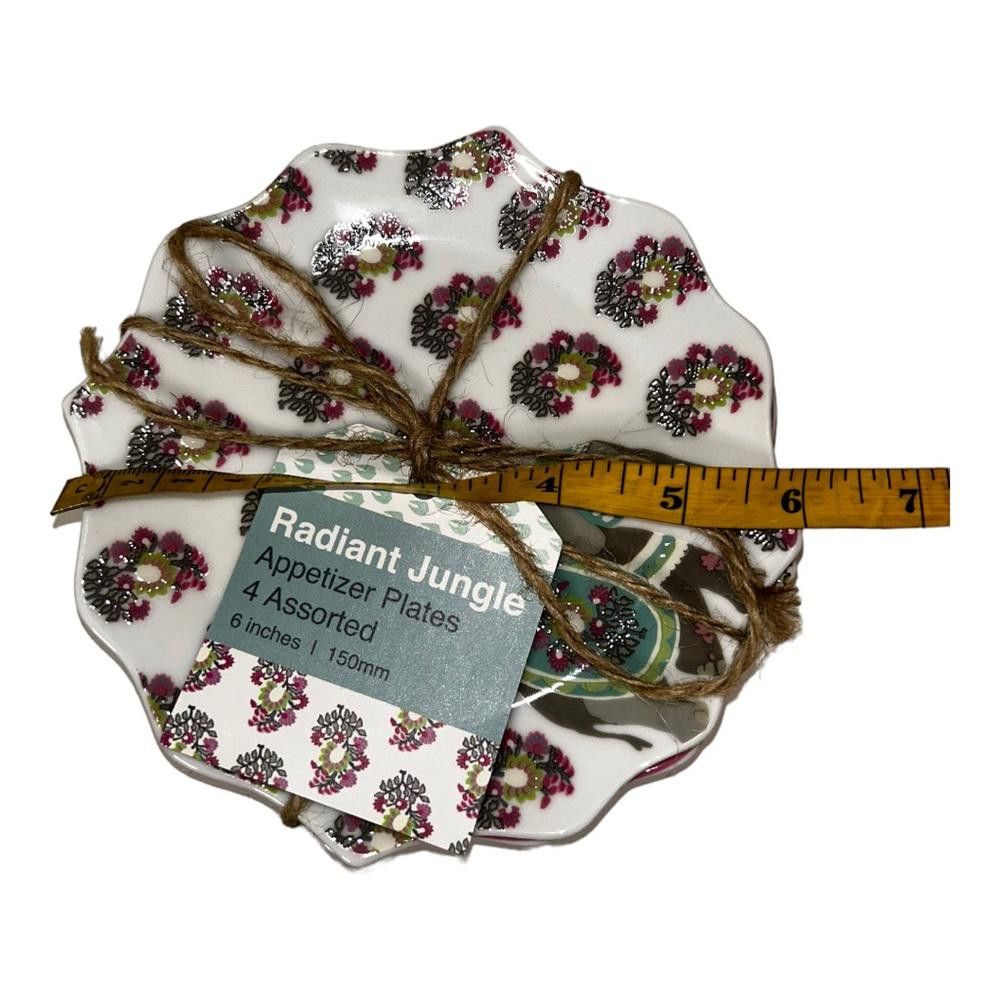 Designer World Market l NWT Boho Appetizer Plates Size ONE SIZE - 5 Thumbnail