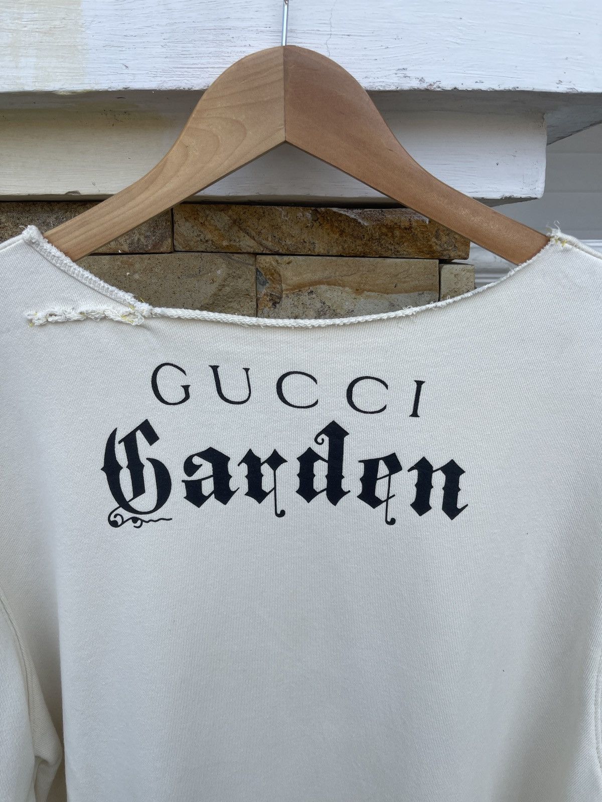 Gucci Rare🔥GUCCI Garden Via Della Vigna Nuova Thrashed Sweatshirt Size US L / EU 52-54 / 3 - 3 Thumbnail