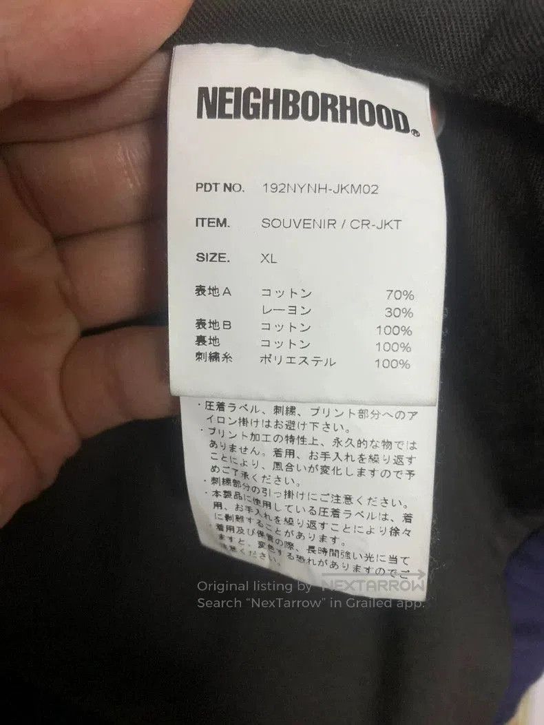 Neighborhood NEIGHBORHOOD SOUVENIR/CR-JKT Embroidered Jacket. Size US XL / EU 56 / 4 - 4 Thumbnail