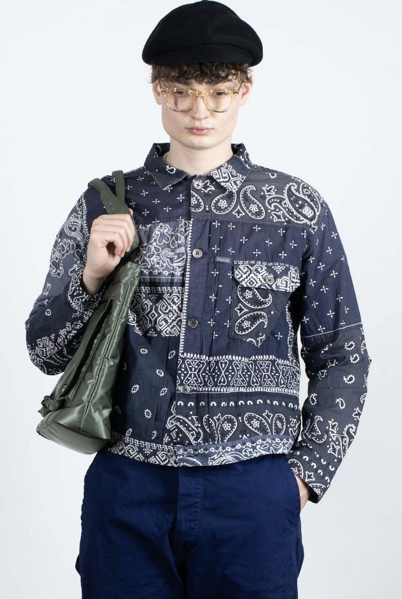 Kapital × Kapital Kountry Kapital Gauze Bandana Patchwork PT 1st Jacket Black Size US XXL / EU 58 / 5 - 13 Thumbnail