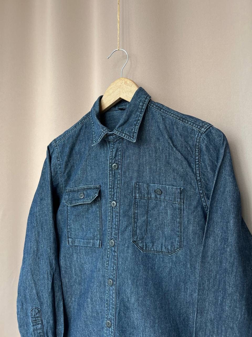 Muji Muji Japanese Denim Button Shirt Mens Size S Vintage Size US S / EU 44-46 / 1 - 4 Thumbnail