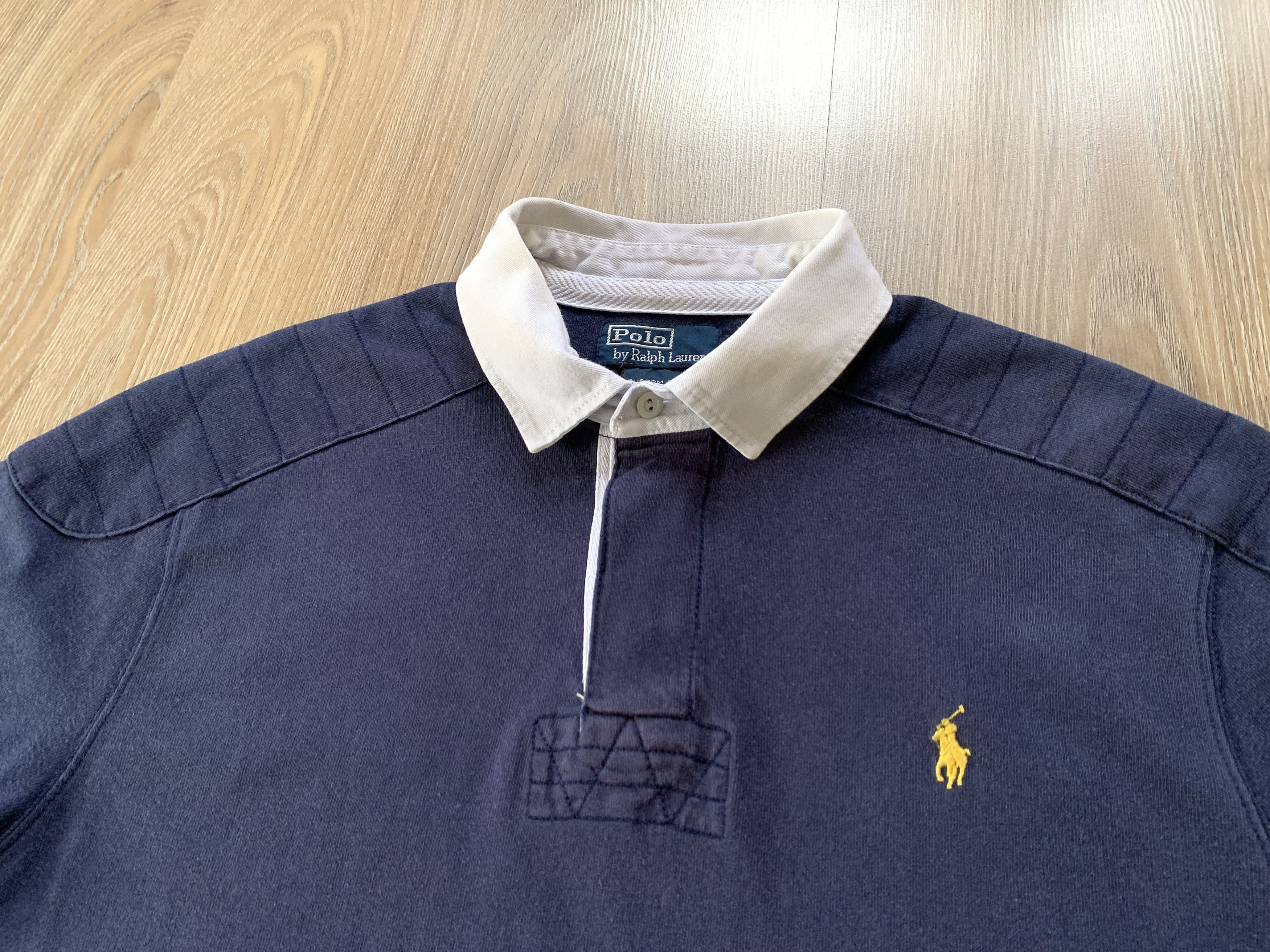 Polo Ralph Lauren Polo Ralph Lauren Custom Fit Vintage Long Sleeve Polo Size US XL / EU 56 / 4 - 4 Thumbnail