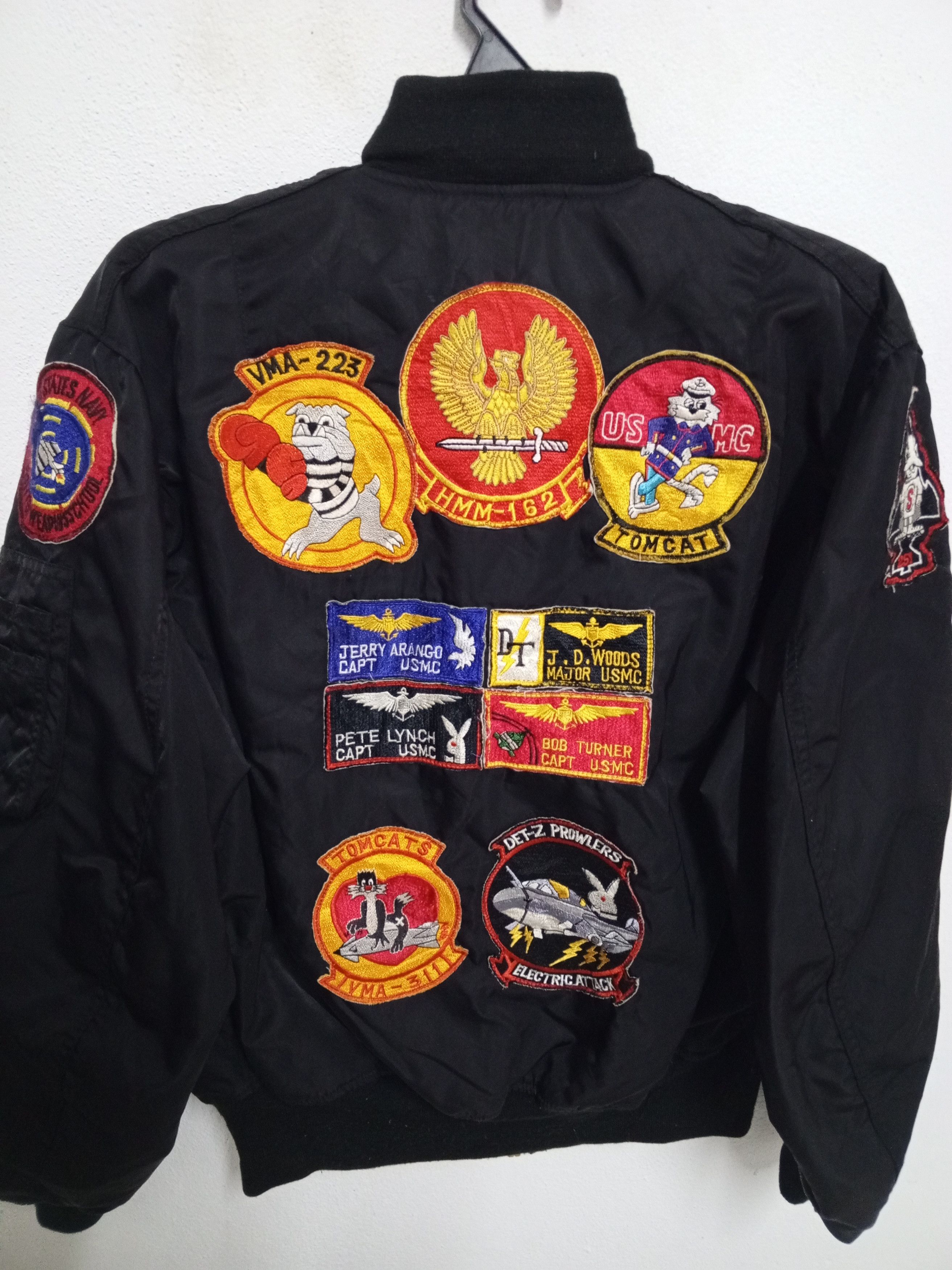 Vintage VTG TOP GUN USA BOMBER JACKET RARE Size US XL / EU 56 / 4 - 1 Thumbnail